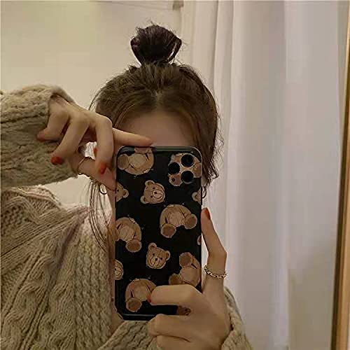 Premium Shockproof Silicone Case for iPhone 12 Pro Max - Soft Teddy Bear Design, Full Body Protection | Perfect for Everyday Use, Travel & Gift Giving
