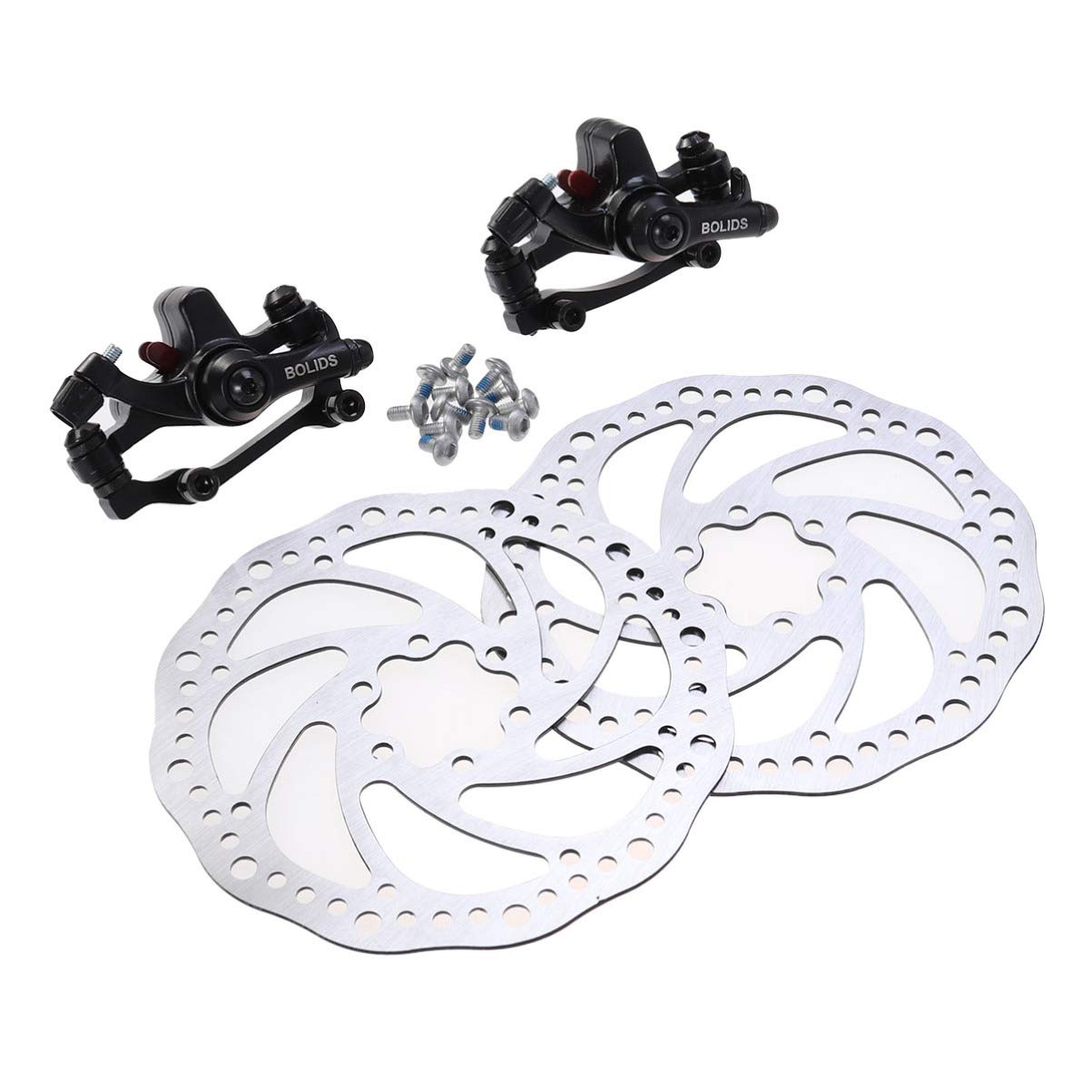 BESPORTBLE Bike Disc Brake Kit - Rear Disc Rotor with 2 Brake Pads for Mountain & Road Bikes - Perfect for Cycling, Commuting & Off-Road Adventures