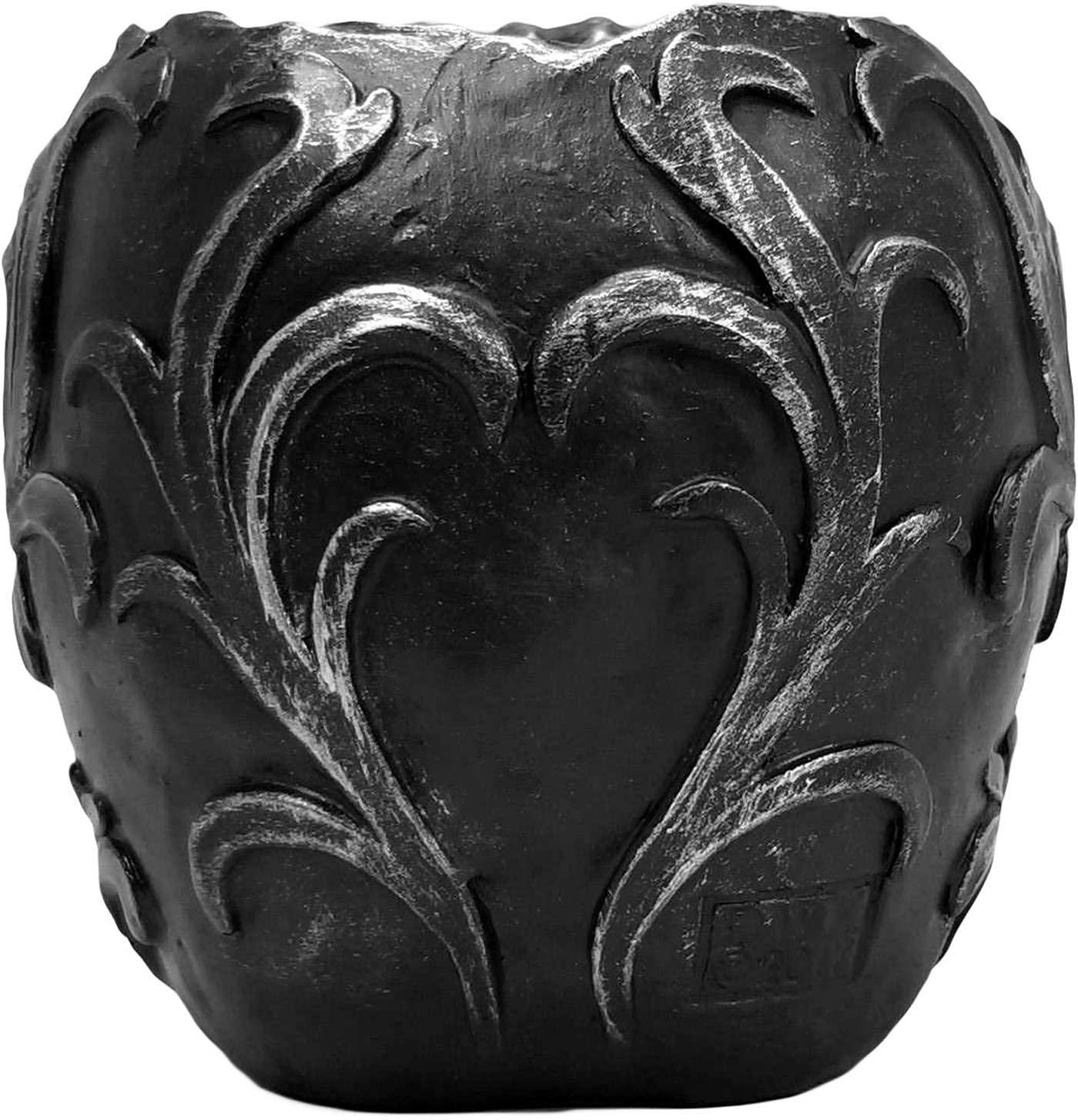 DWK Skull Victorian Gothic Decorative Pen Holder - Gothic Office Supplies & Black Desk Organizers - Halloween Desk Decor (5 Inches) - Perfect for Dark Aesthetic Workspace & Gothic Home Decor