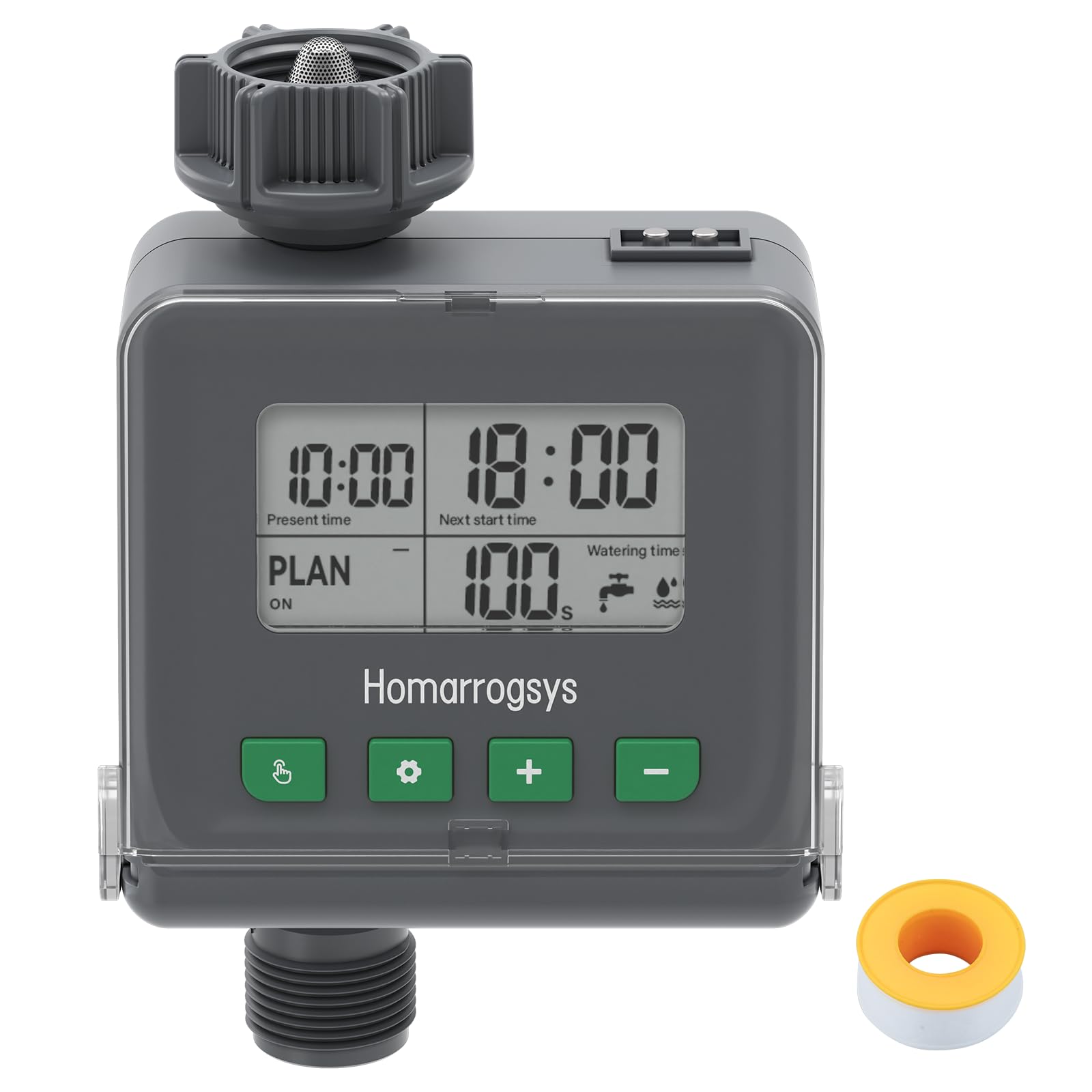 Smart Sprinkler Timer for Garden Hose - Programmable Water Timer with Rain Delay, 3 Watering Modes & Digital Display | Outdoor Irrigation Controller for Lawn, Yard, Garden | Perfect for Automatic Watering Systems (1 Outlet) | Save Water & Keep Plants Healthy