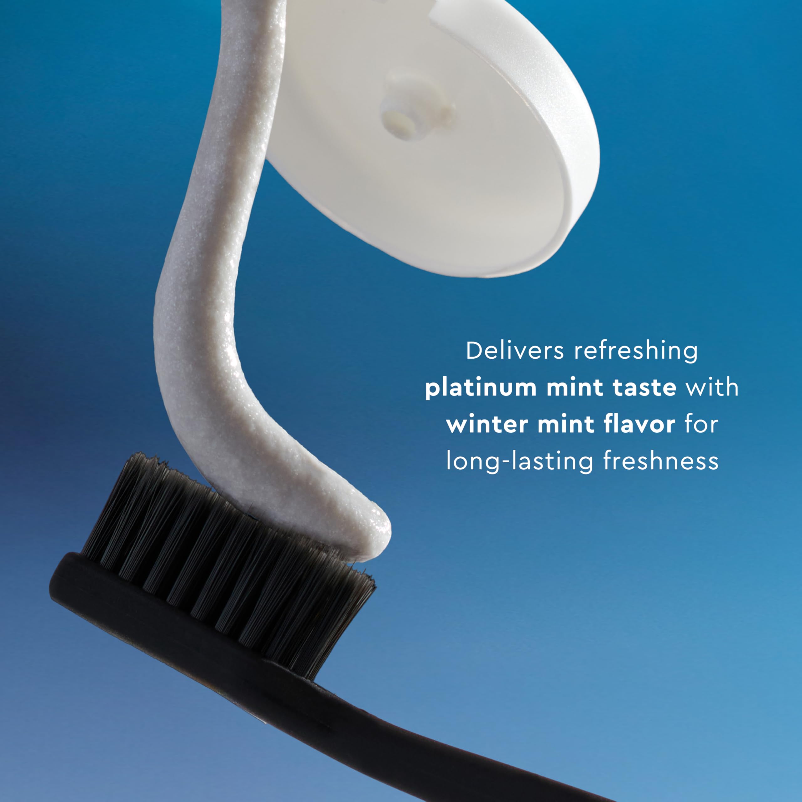 MOON Platinum Advanced Teeth Whitening Toothpaste with Fluoride - SLS Free Whitening Toothpaste with Titanium Dioxide & Essential Oils for Cavity Protection, Stain Removal & Fresh Breath - Platinum Mint Flavor (2 Pack) - Perfect for Daily Oral Care & Bright Smile Maintenance