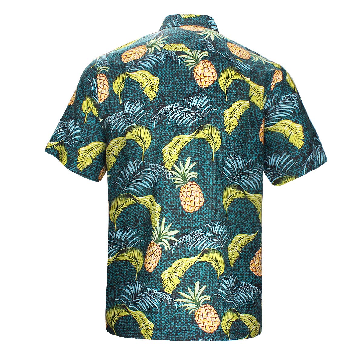 Men's Hawaiian Shirts - 100% Linen Short Sleeve Button Down Shirt for Beach & Summer | Casual Relaxed Fit Floral Print Shirt | Perfect for Vacations, Luau Parties & Tropical Getaways