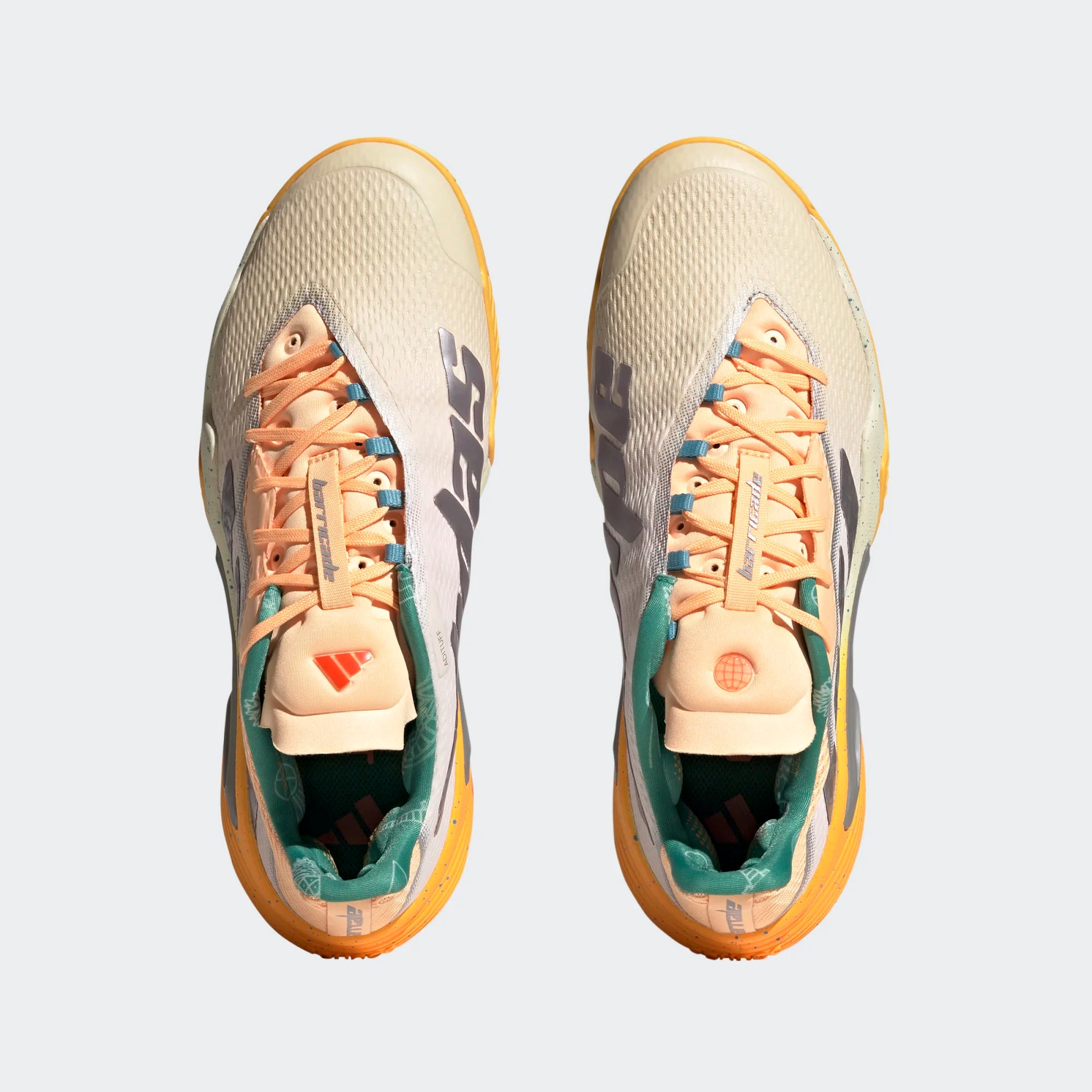 adidas Barricade men tennis shoes   Orange/Yellow/Green HQ8416