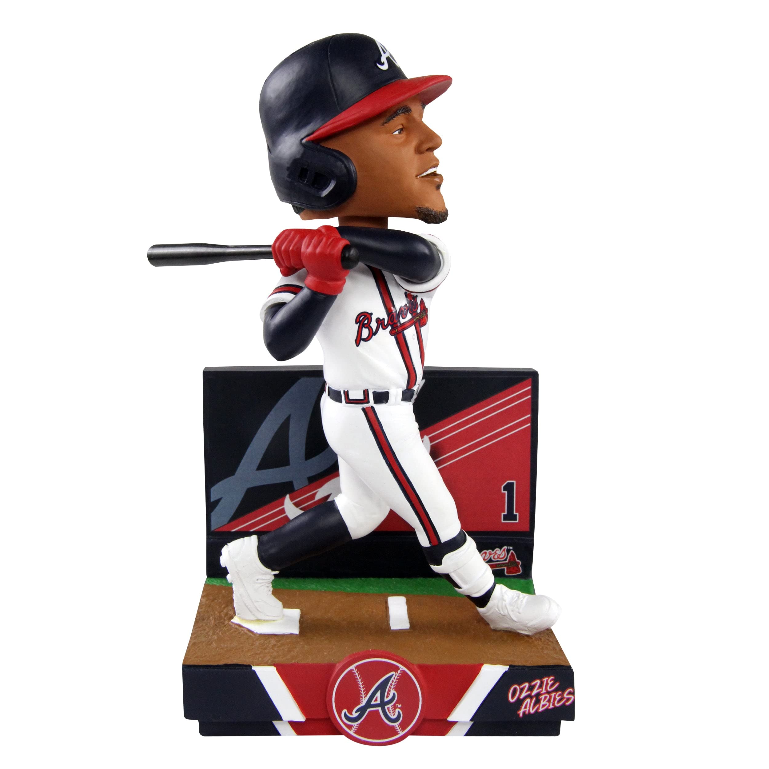 Ozzie Albies Atlanta Braves Bobblehead - MLB Baseball Collectible - Perfect for Fans, Sports Memorabilia, and Home Decor