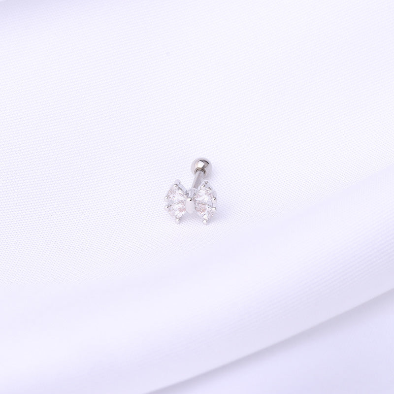 16G Silver Fish Bone Cartilage Barbell Piercing Jewelry - Stainless Steel Body Jewelry for Helix, Tragus, or Ear Cartilage Piercings | Perfect for Everyday Wear or Special Occasions | HSPJ324