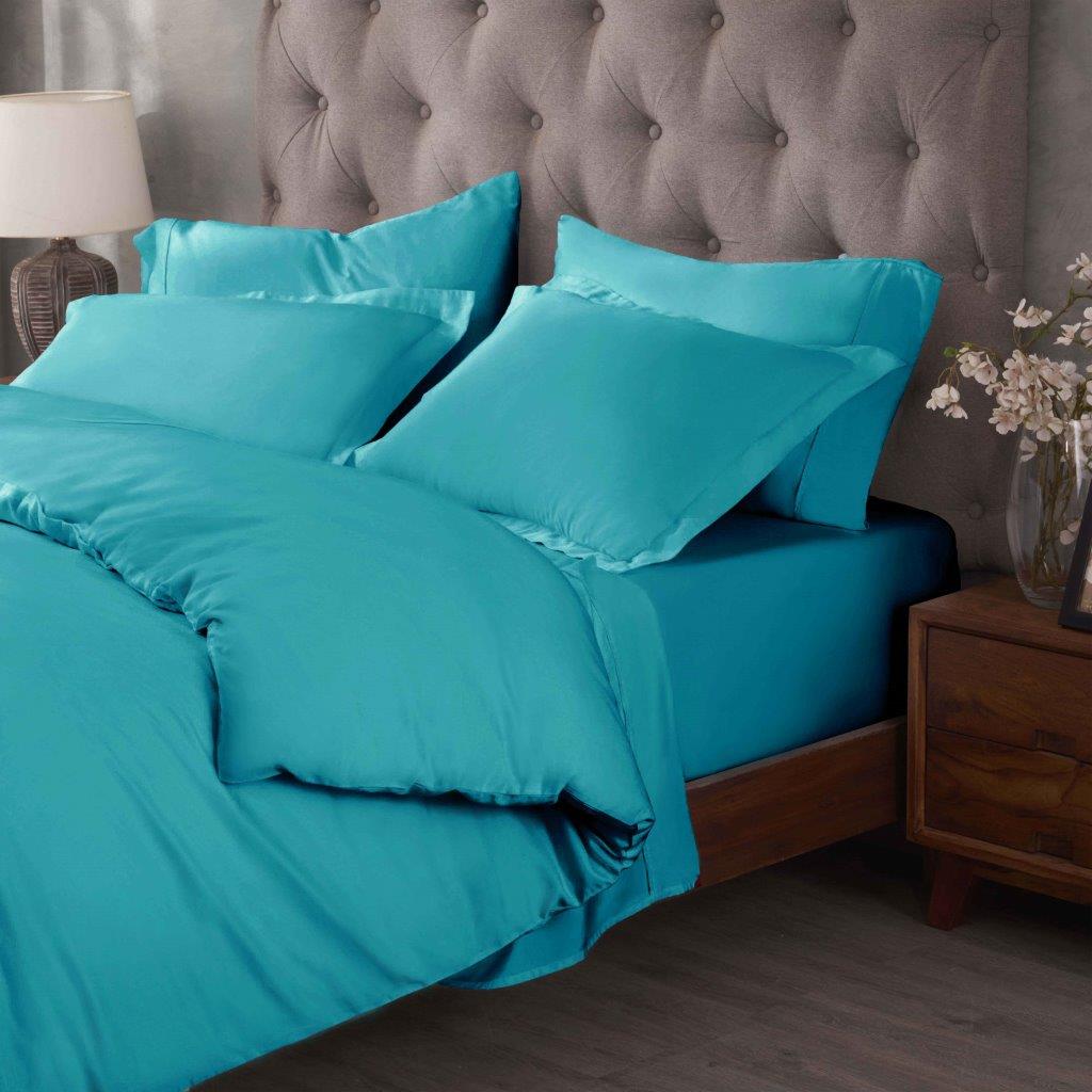 Premium Egyptian Cotton 400 Thread Count Duvet Cover Set - Ultra Soft & Breathable Bedding for Luxury Hotels & Master Bedrooms