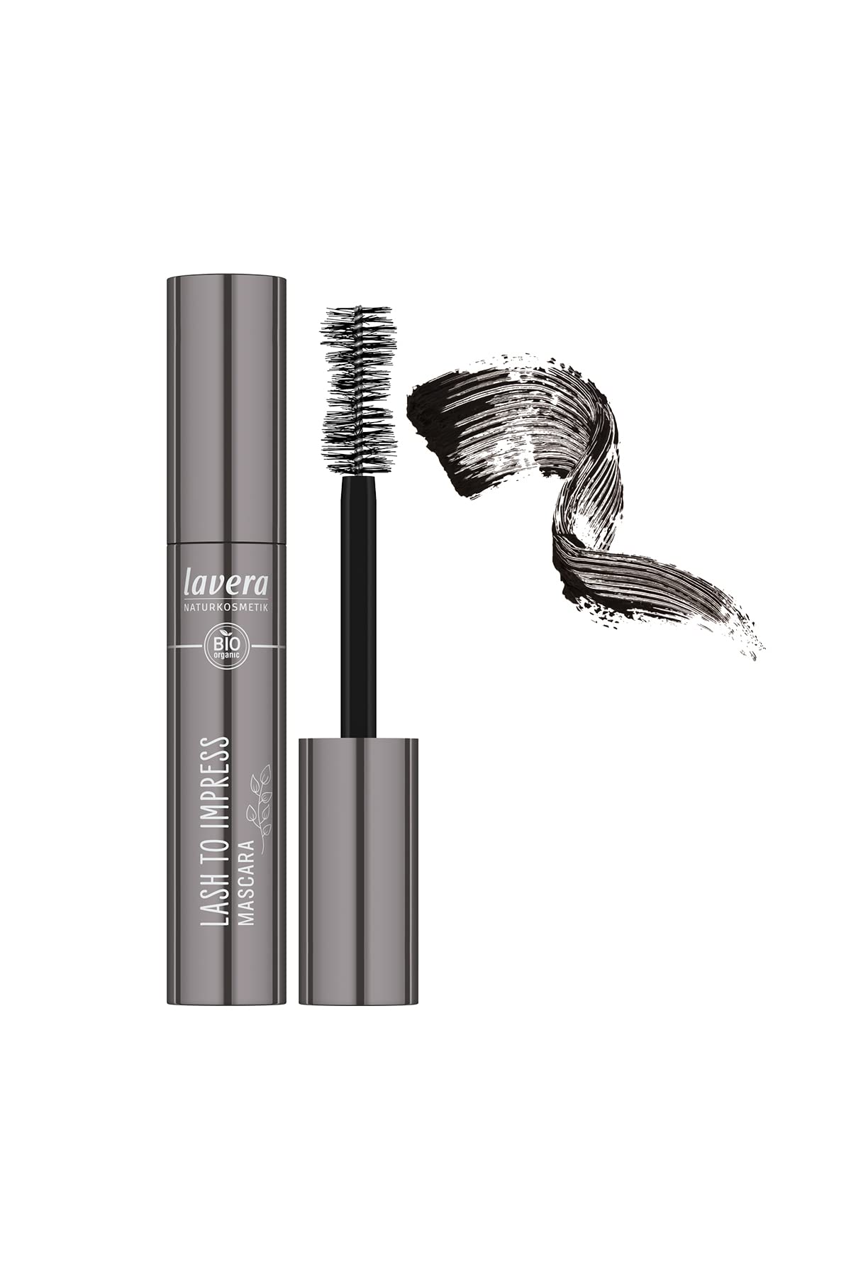 **Lavera Lash to Impress Mascara – Black – Organic Aloe Vera & Argan Oil – Vegan – Ultra Volume Mascara (14g) – Lengthening & Volumizing for Natural Look – Perfect for Daily Wear & Special Occasions**