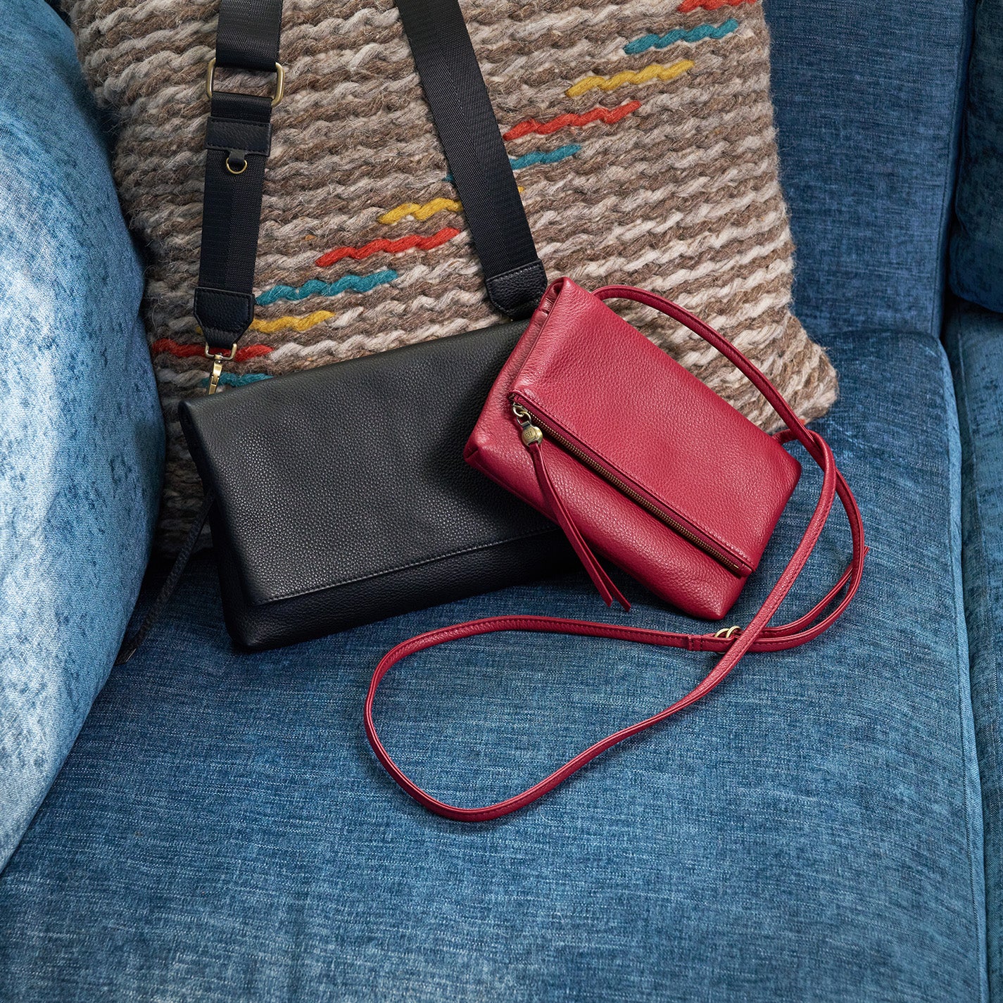 Grant Pebbled Leather Crossbody Bag - Black | Stylish & Durable Leather Purse for Women | Perfect for Work, Travel & Everyday Use