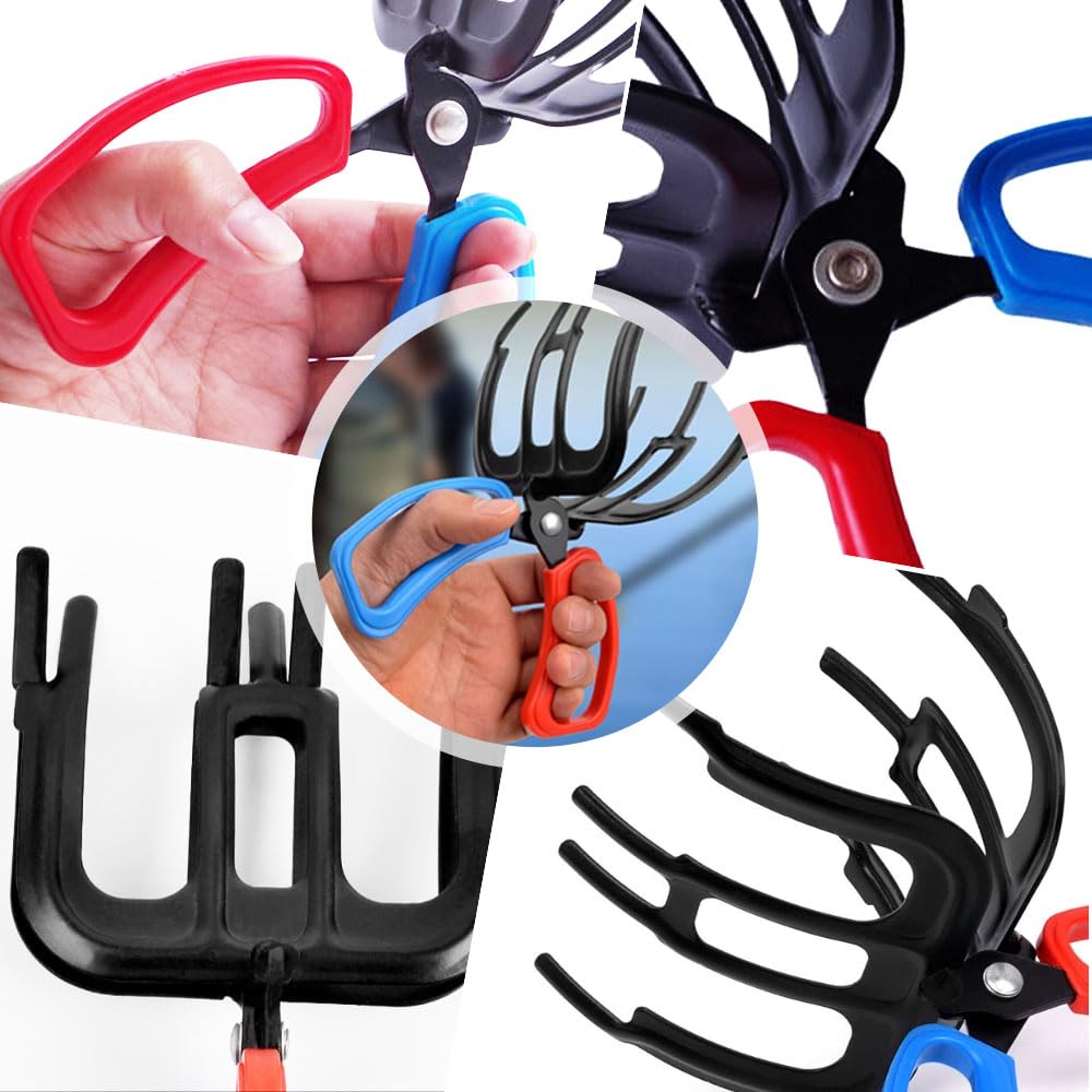 **Heavy Duty Fishing Pliers with 3-Claw Gripper - Stainless Steel Fish Control Clamp Tool for Catch & Release - Perfect for Saltwater, Freshwater, and Ice Fishing Accessories**