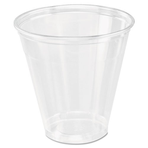 SOLO Cup Company Ultra Clear 5 oz PET Plastic Cups - 100 Count per Bag (25 Packs Included) - Perfect for Parties, Events, and Beverage Service