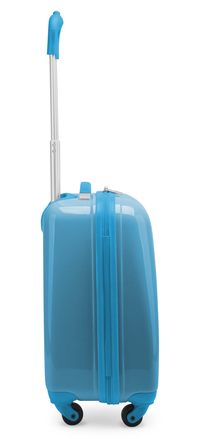 Kids' Rolling Luggage Suitcase 16 Inch - Light Blue Carry-On for Children | Perfect for Air Travel, School Trips & Sleepovers