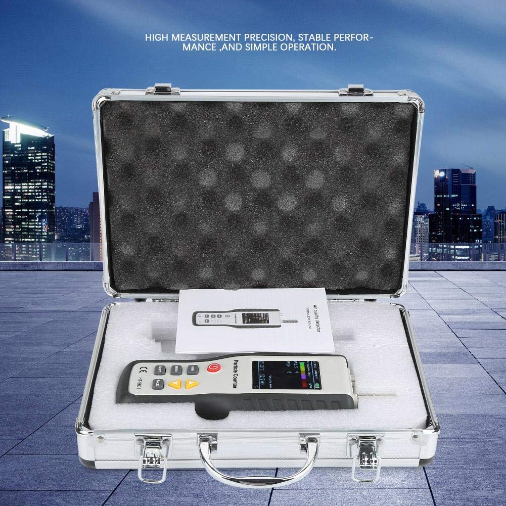 HT-9600 Portable Air Quality Monitor - PM2.5/PM10 Particle Counter, Temperature & Humidity Meter, Real-Time Indoor Air Analyzer for Home, Office & Car | Perfect for Allergy Sufferers, Parents & Health-Conscious Individuals