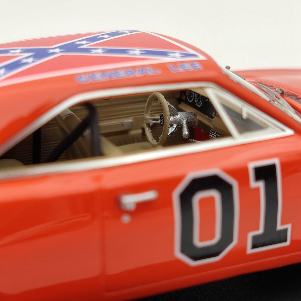 1:43 Scale Dodge Charger General Lee 1969 Red Diecast Model Car - AWRSS1151 Resin Collectible Toy for Adults & Kids | Classic Muscle Car Replica for Display, Gifts & Racing Enthusiasts (Ships from USA)