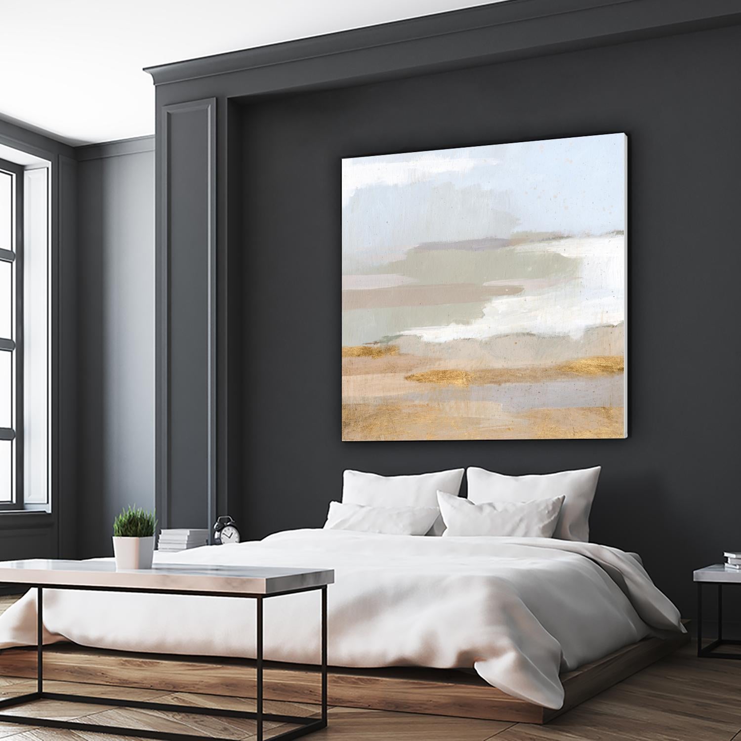 Abstract Coastland II Wall Art - Modern Canvas Painting for Home & Office Decor | Perfect for Living Room, Bedroom, or Workspace