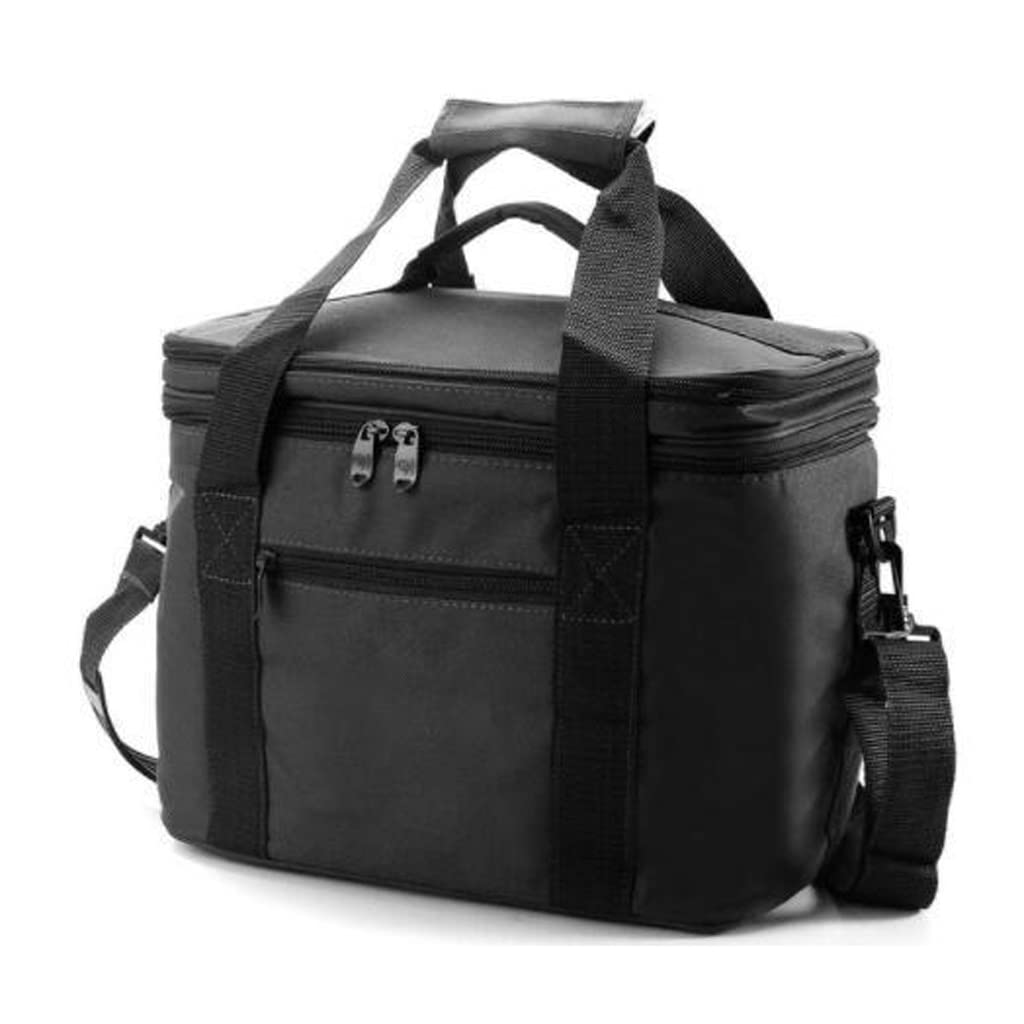 MGWYE Waterproof Insulated Cooler Bag for Food & Drinks - Thermal Shoulder Bag with Ice Pack, Perfect for Picnics, Camping, and Outdoor Adventures (Black, One Size)