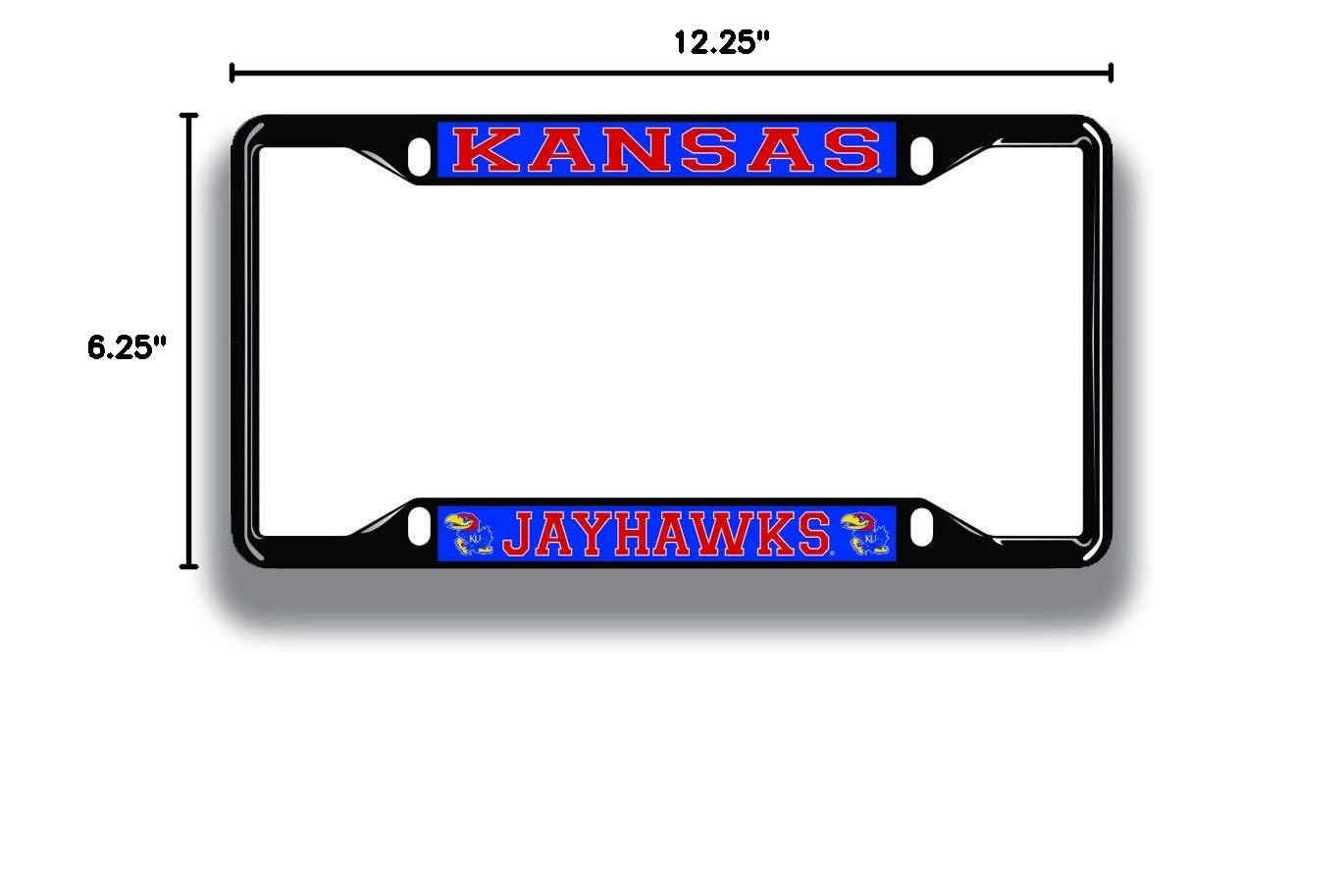 Official NCAA Licensed Black License Plate Frame - Durable & Stylish Car Accessory for College Sports Fans - Perfect for Tailgating, Game Day & Showing Team Spirit