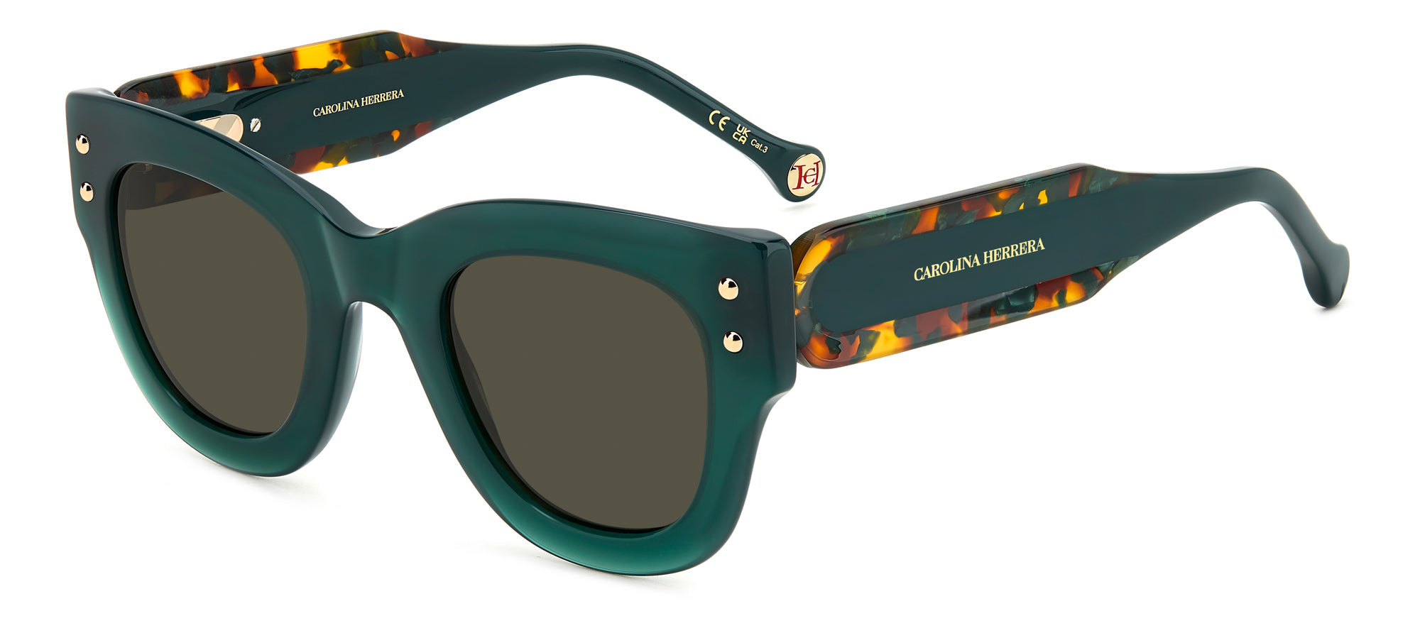 Carolina Herrera HER 0222/S Women's Designer Sunglasses - UV Protection & Polarized Lenses for Outdoor Activities, Driving, and Beach Vacations