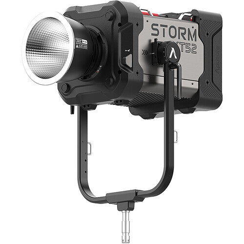 Aputure STORM XT52 Professional LED Monolight - 500W Full White Point Source Light with Dual Flight Case Kit (Bare Ends Cable Included) - Perfect for Studio Photography, Video Production, and Live Streaming