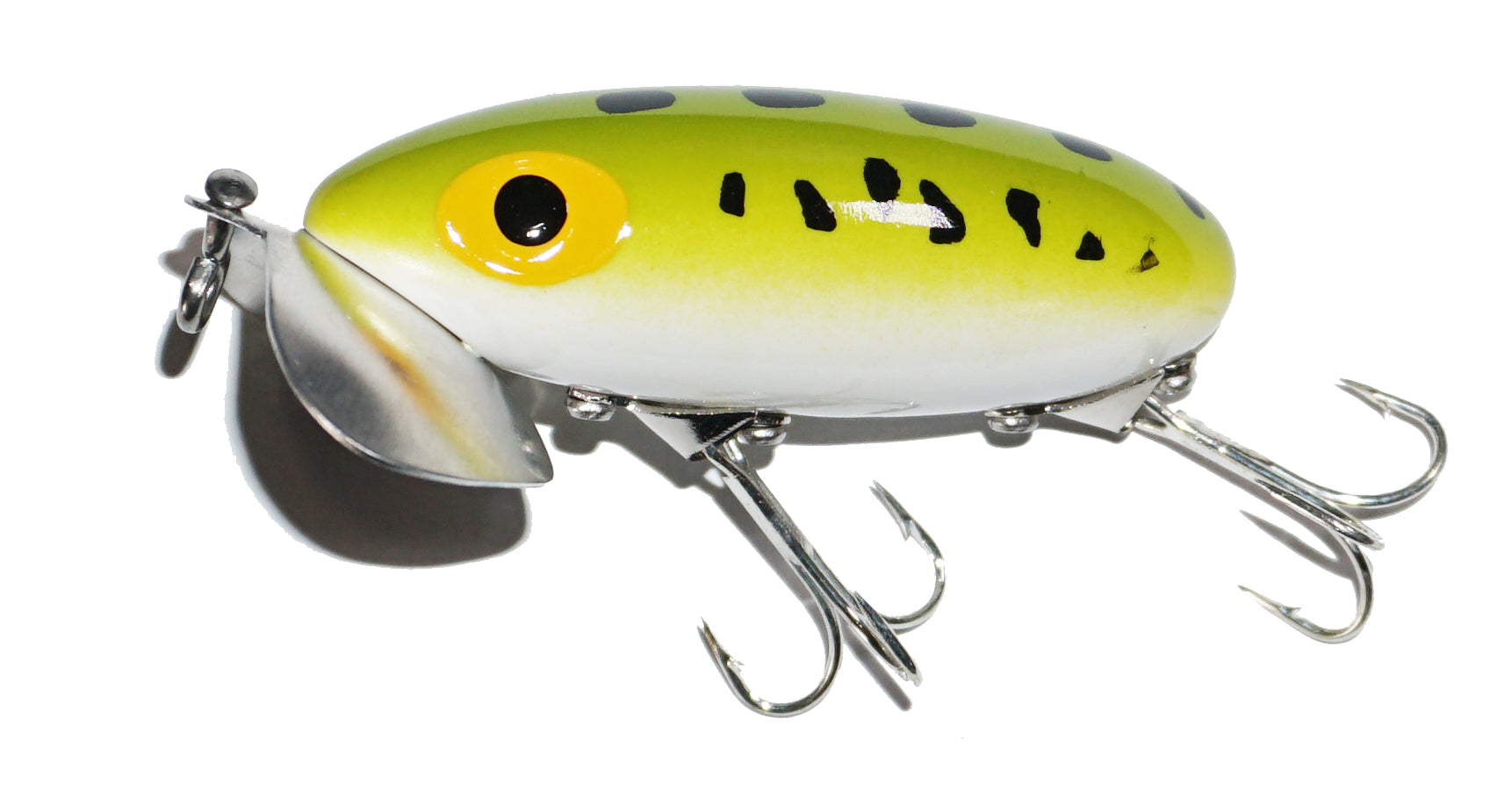 Arbogast Jitterbug Topwater Fishing Lure - Bass Fishing Bait with Realistic Action - Perfect for Freshwater Lakes and Rivers