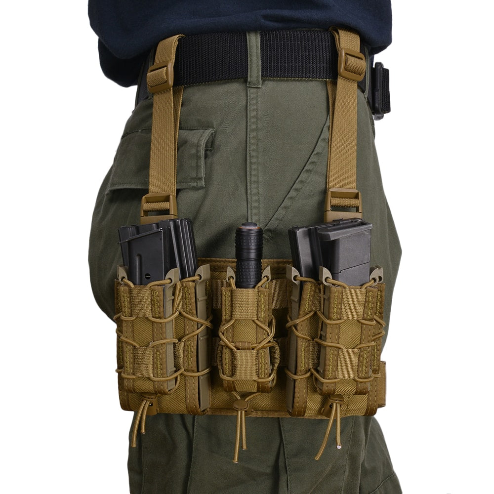 High Speed Gear Rifle Leg Rig - Tactical Magazine Storage Pouch | Made in USA | Perfect for Shooting Range, Hunting & Airsoft