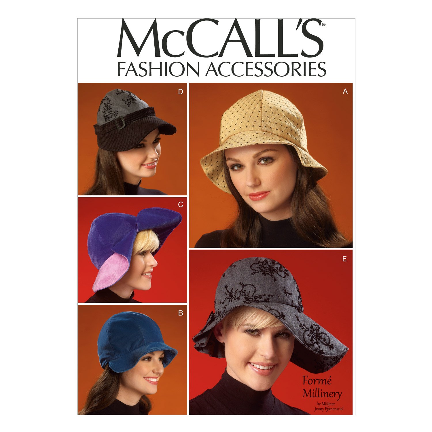 McCall's M7030 Hat Sewing Patterns - Easy DIY Women's & Men's Hat Making Kit for Costumes, Fashion & Seasonal Wear | Perfect for Cosplay, Winter Hats & Summer Sun Protection