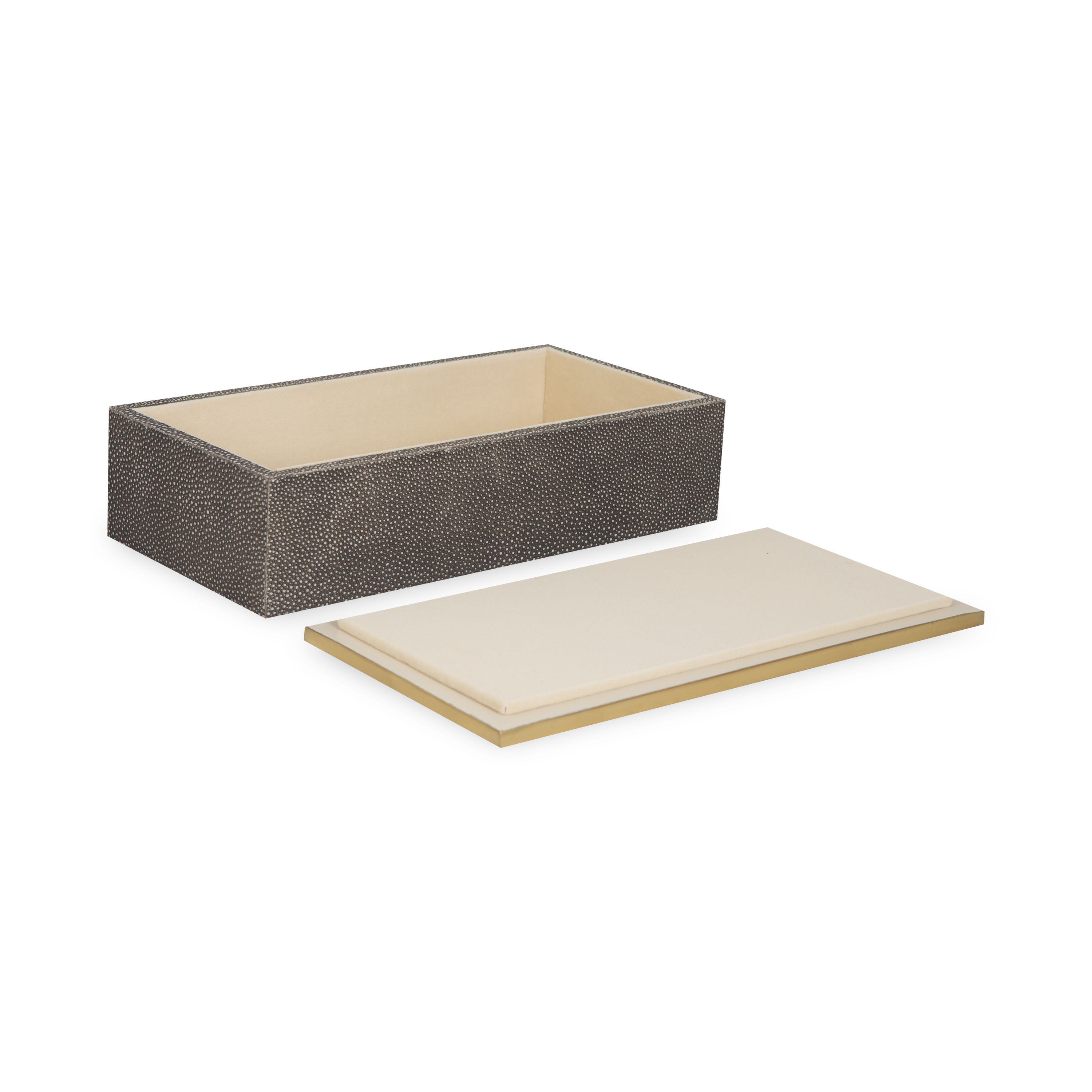 Luxury Faux Shagreen Jewelry Box - Elegant Storage for Rings, Necklaces & Accessories - Perfect for Home Decor, Gift Giving & Travel Organizer