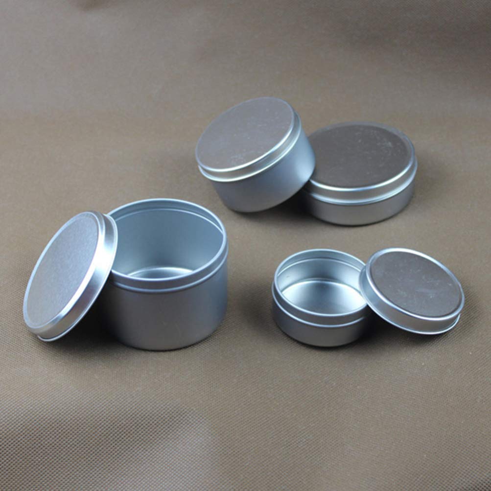 BESPORTBLE 4-Piece Travel Tea & Cosmetic Storage Containers - Round Candle Tins, DIY Candle Making, Coffee Cup Holder, Wax Containers, Empty Candy Box - Perfect for Home Decor, Gifts, and Crafting Projects