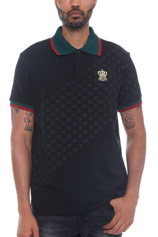 Stylish Version Couture Polo Button Down Shirt for Men - Perfect for Business Casual, Office Wear & Summer Outfits