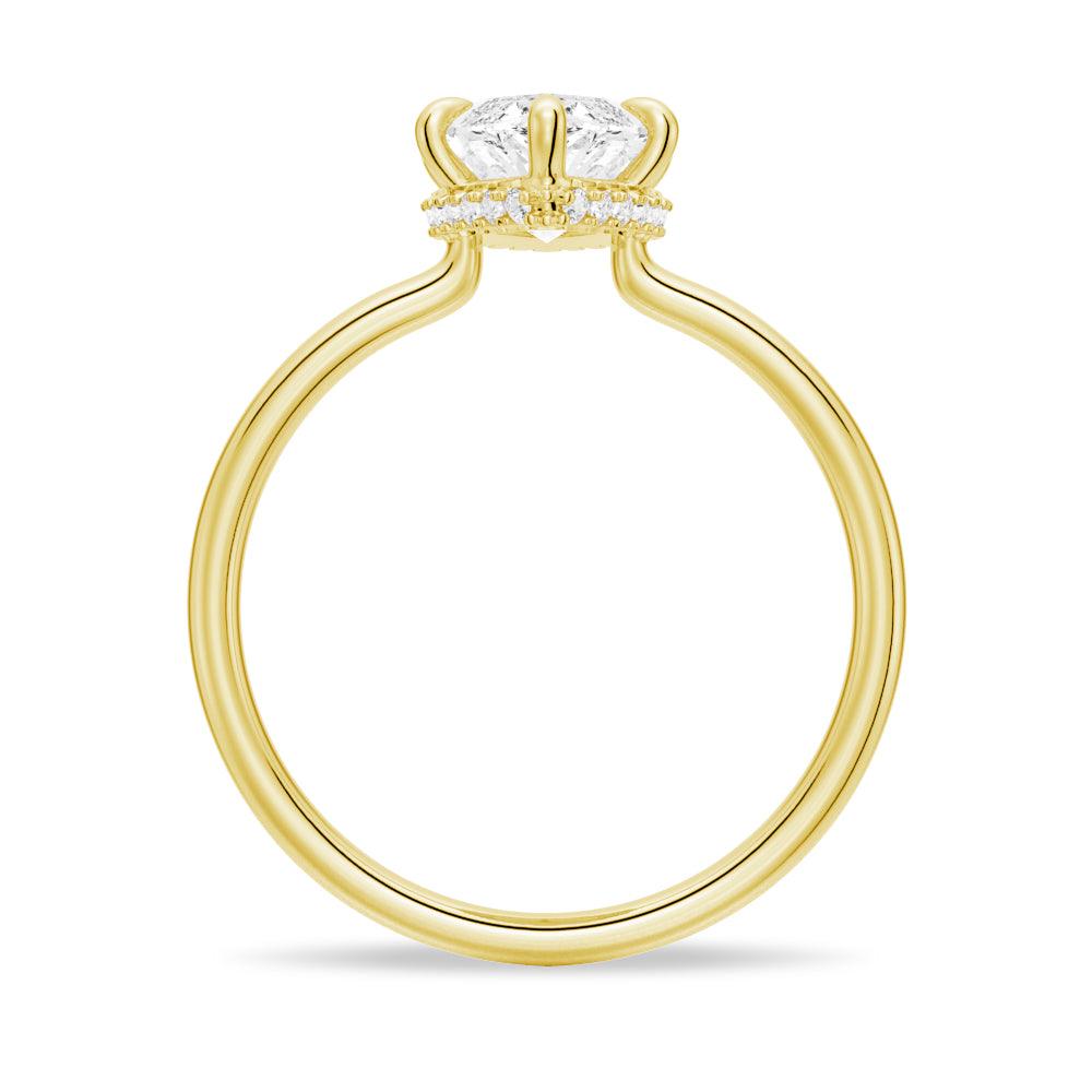 Petite Marquise Solitaire Moissanite Engagement Ring & Wedding Band Set for Couples - Perfect for Proposals, Anniversaries, and Romantic Occasions