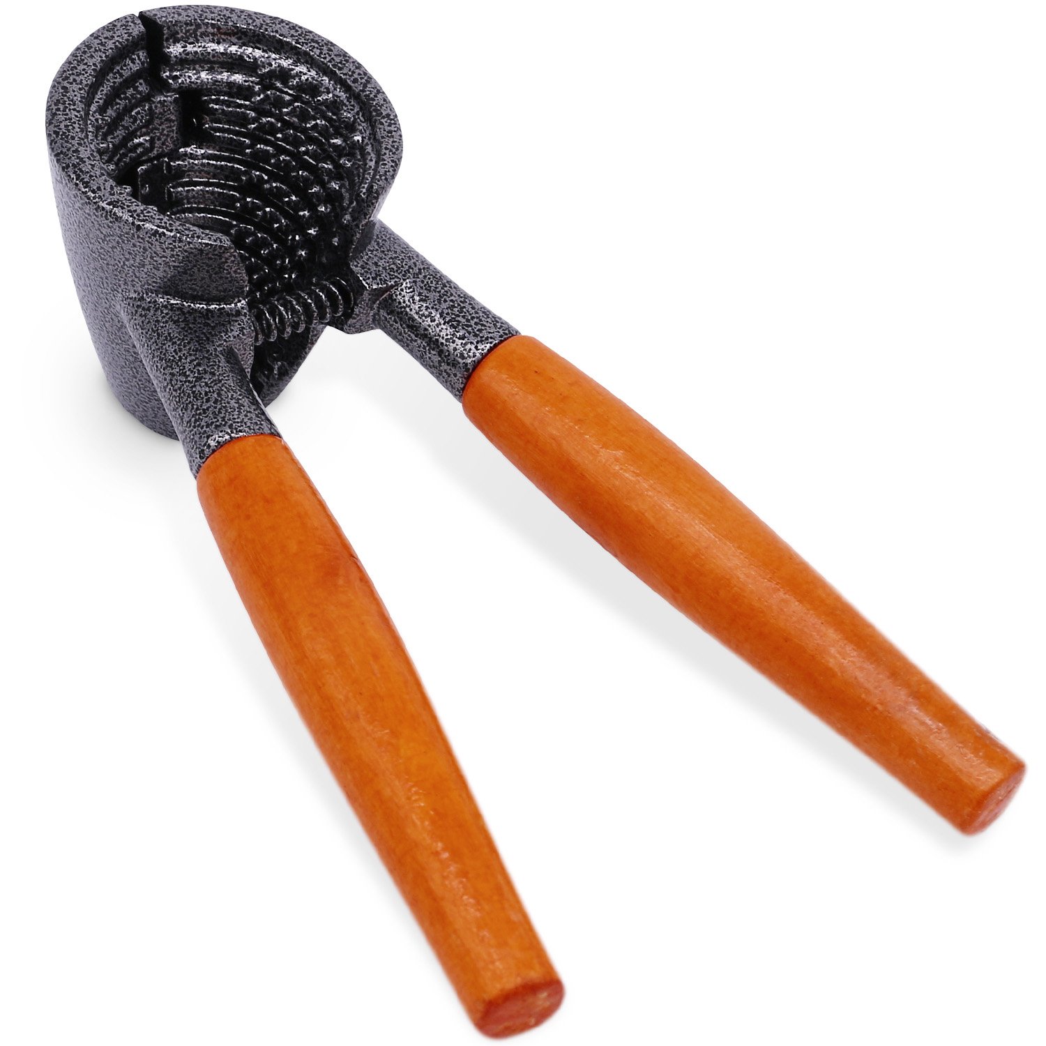 Premium Heavy Duty Nutcracker - Walnut & Pecan Opener Tool with Ergonomic Wood Handle - Perfect for Holiday Baking, Snacking & Kitchen Use