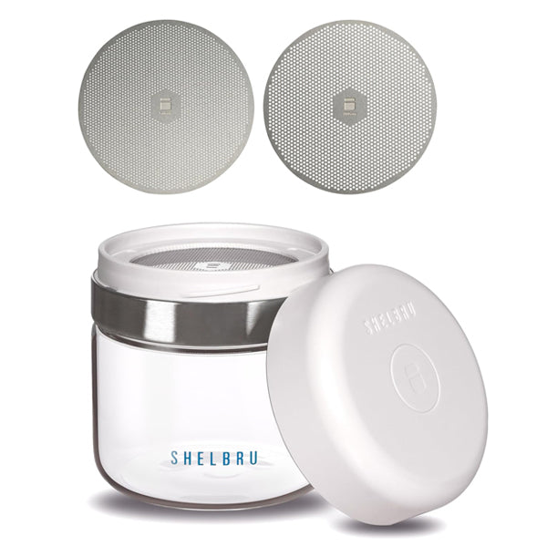 Premium Shelbru Coffee Grounds Sifter - Fine Mesh Filter for French Press, Pour Over & Cold Brew - Reusable Stainless Steel Coffee Filter for Perfect Brewing at Home or Office