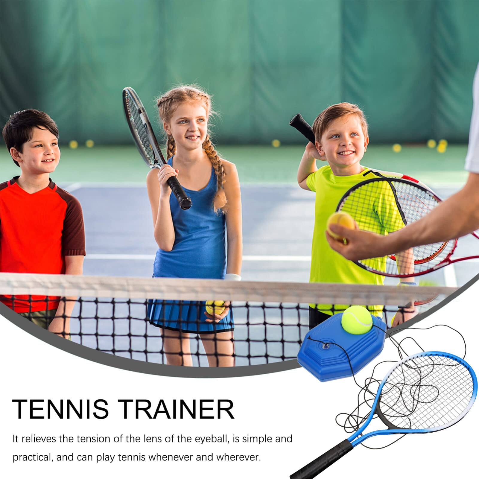 Best Tennis Trainer Rebound Ball Set with String - Solo Tennis Practice Equipment for Self-Training | Perfect for Backyard, Court & Indoor Drills