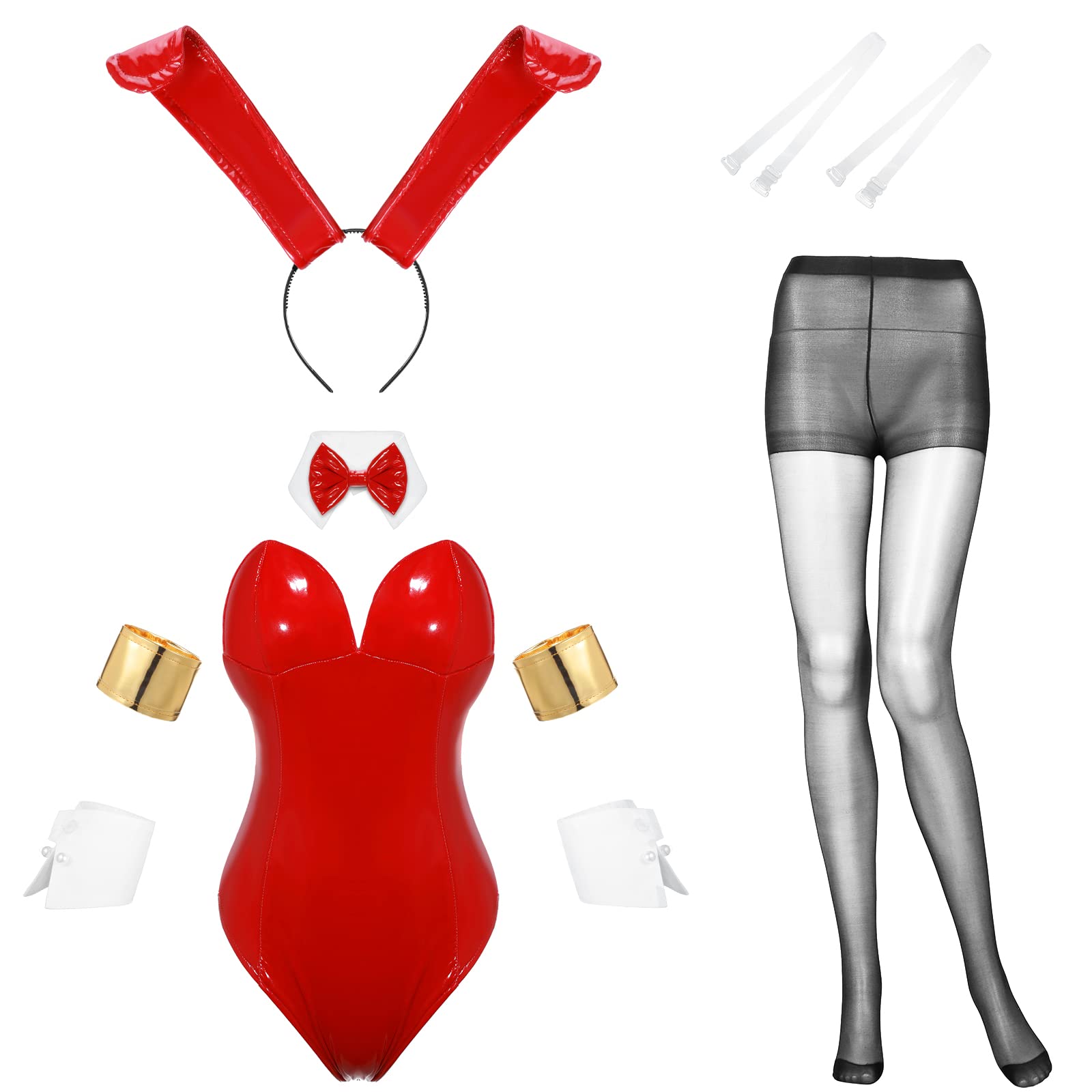 Sexy Bunny Costume for Women - Halloween Cosplay Anime Role Play Bodysuit - Perfect for Halloween Parties, Cosplay Events & Anime Conventions