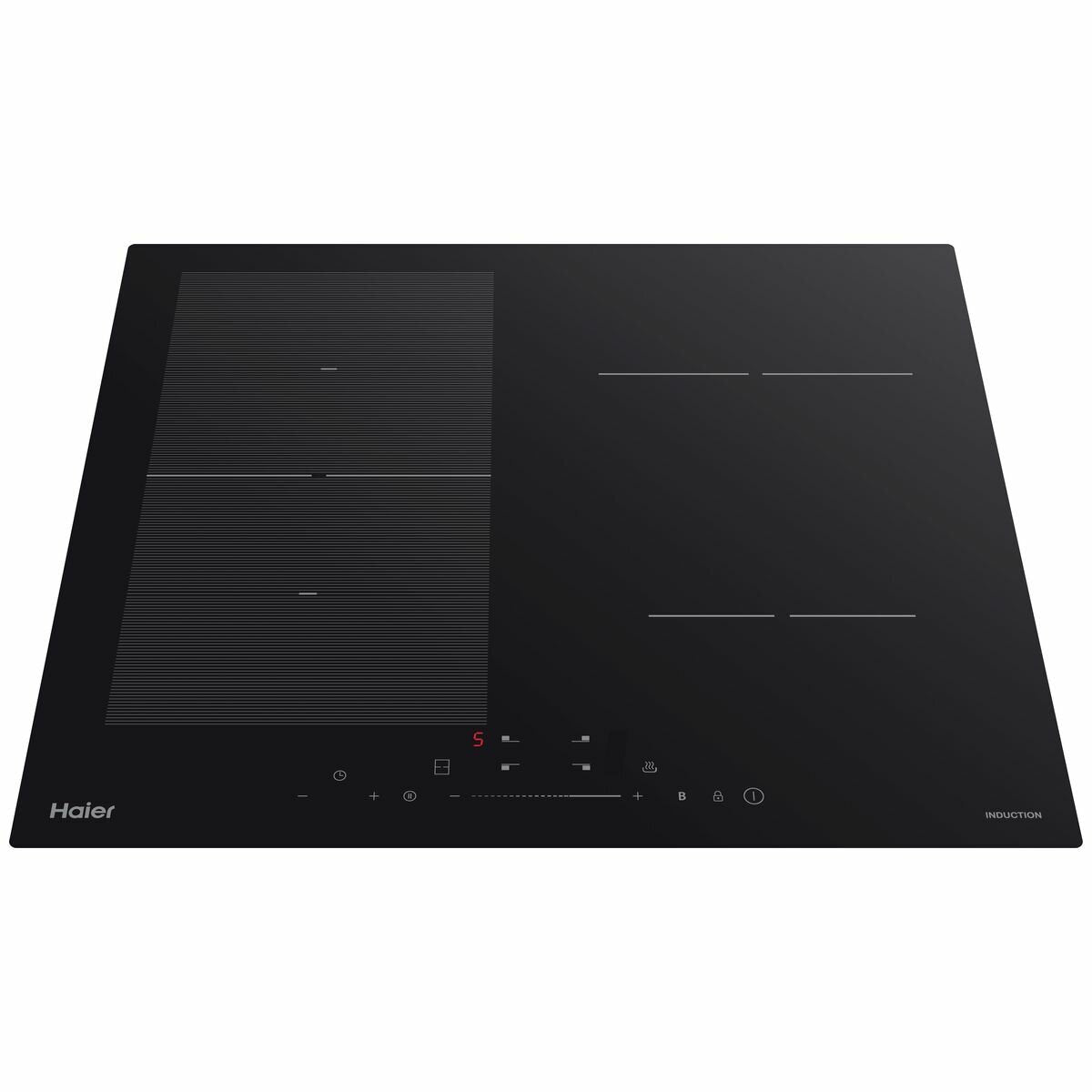 Haier 60cm Induction Cooktop with Flexi Zone HCI604FTB3 - Fast Heating, Energy Efficient, Touch Control - Perfect for Home Kitchen, Restaurant & Outdoor Cooking