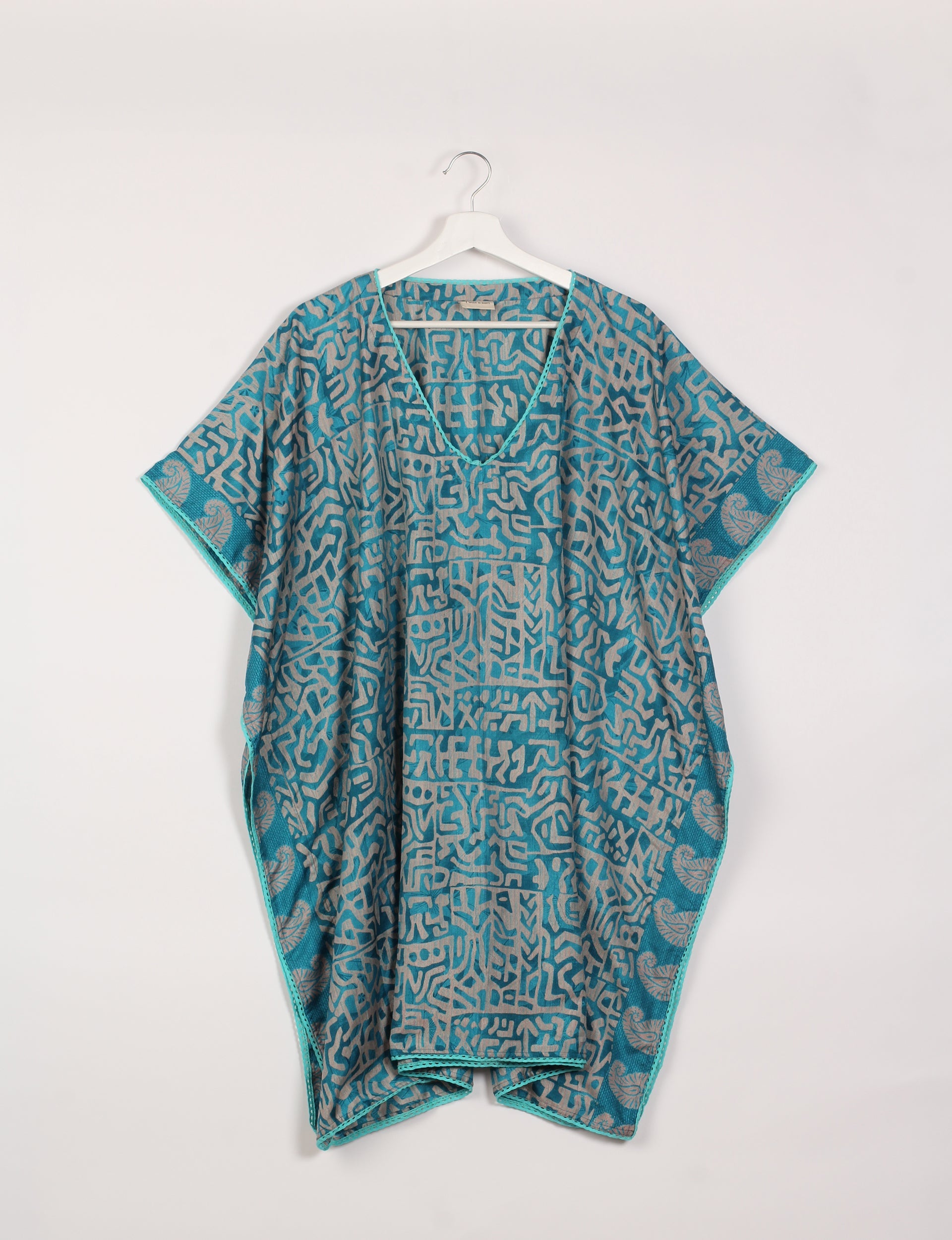 Elegant Lace Kaftan Dress for Women - Boho Chic Beach Cover Up, Summer Maxi Dress for Vacation, Poolside, and Resort Wear