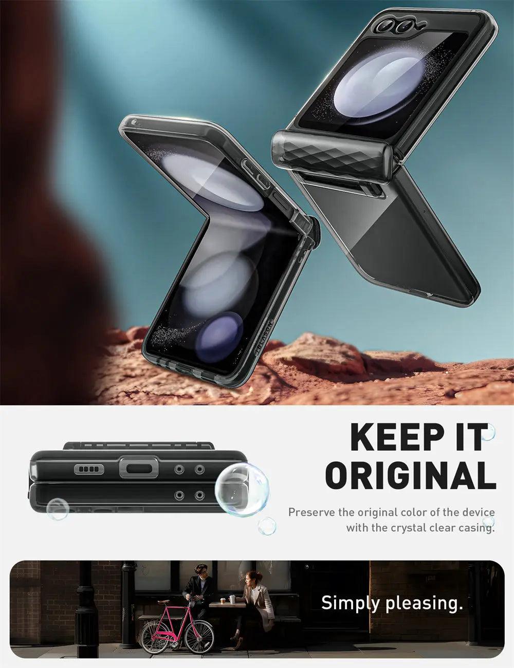 Galaxy Z Flip 6 Case | BLASON Cosmo Slim Clear Protective Cover with Shockproof Design for Samsung Galaxy Z Flip 6 - Perfect for Everyday Use, Travel & Outdoor Activities
