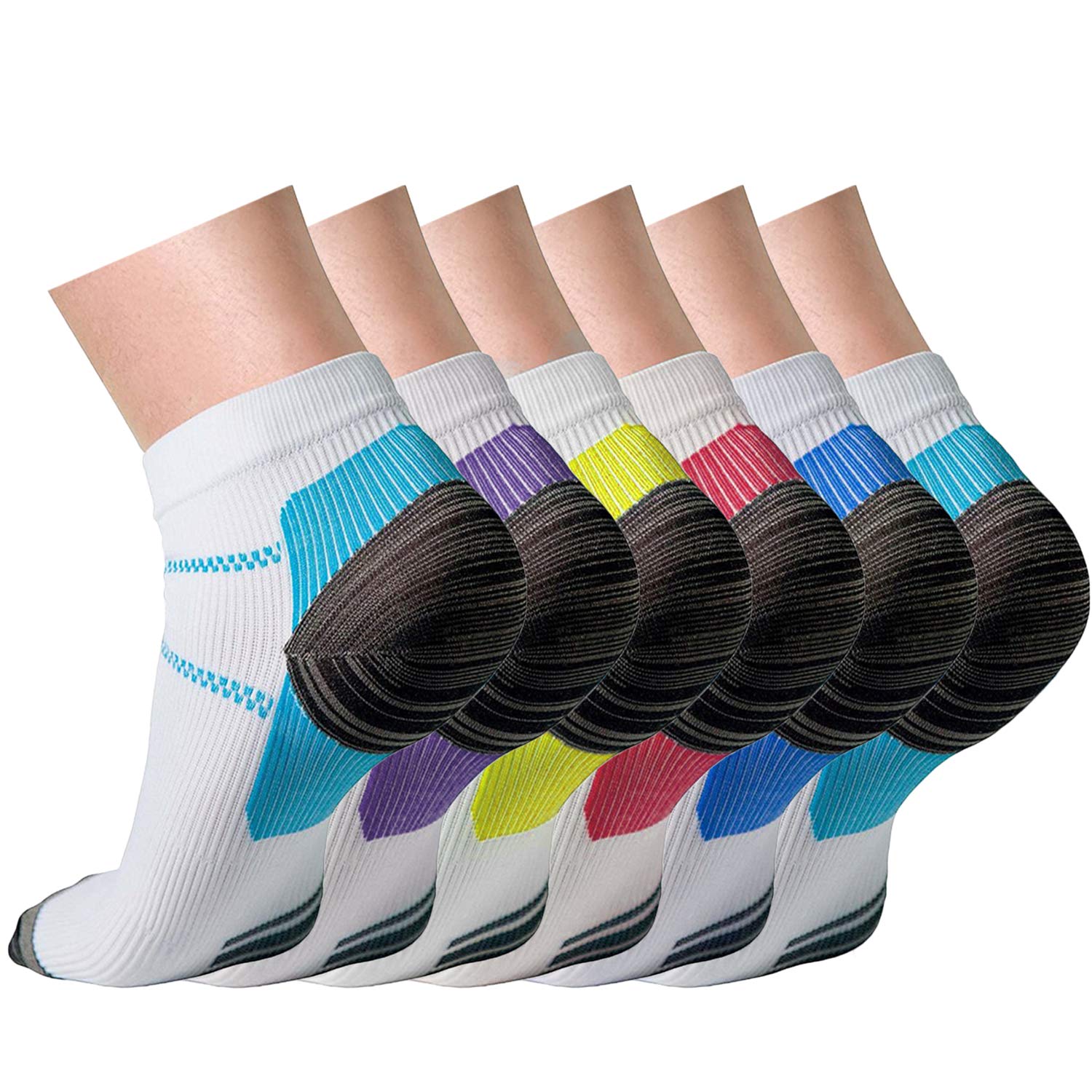 CHARMKING 15-20 mmHg Compression Socks for Women & Men - Best for Running, Cycling, Nursing & Daily Wear - Improve Blood Circulation & Reduce Leg Fatigue (Great for Travel, Workouts & Long Shifts)