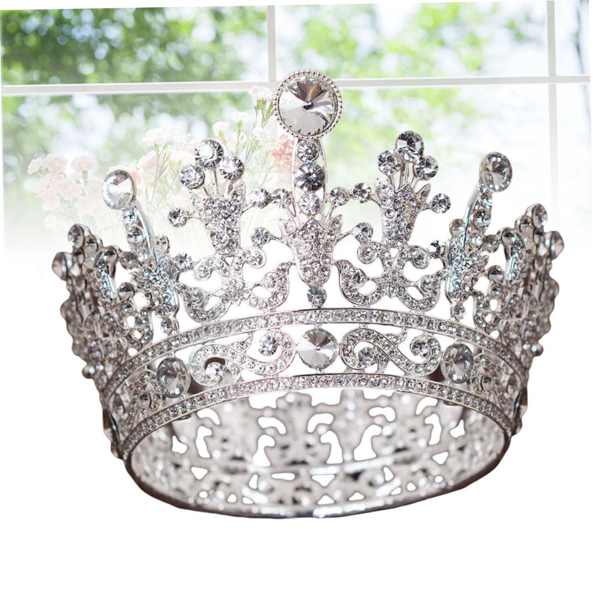 Elegant Rhinestone Bridal Tiara Headpiece - Wedding Bride Crown Headwear for Women | Perfect for Weddings, Prom, Pageants, and Special Occasions