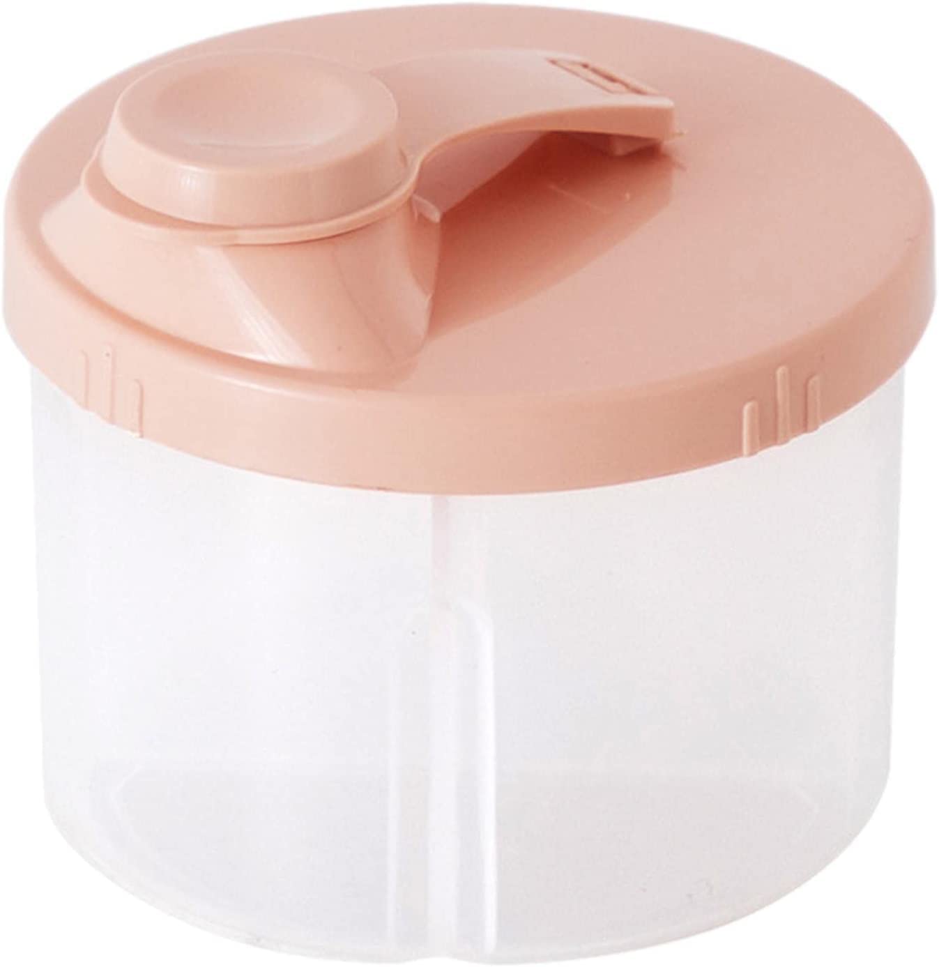 4-Compartment Rotating Milk Powder Dispenser & Portable Formula Storage Box - Leak-Proof Baby Food Container for Infant Feeding, Travel & Outdoor Use
