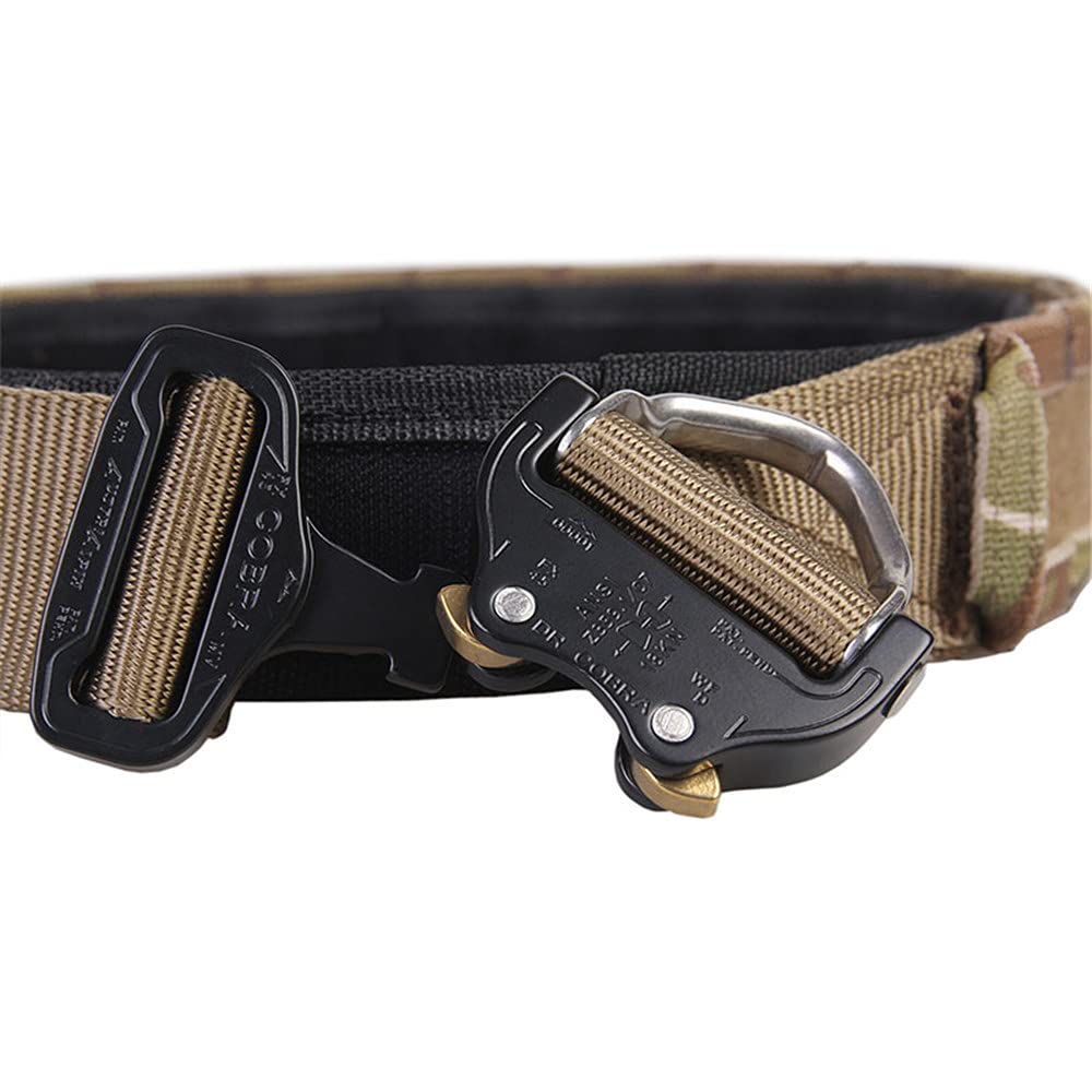 EMERSONGEAR Tactical Belt for Men - Heavy Duty Nylon Webbing Battle Belt with MOLLE System & Quick-Release Buckle - Perfect for Military, Airsoft, Hiking & Outdoor Adventures