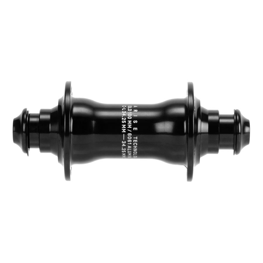 ARISE Echo Hub Front 36H 100mm Bicycle Wheel - Black MTB/BMX Front Hub for Mountain Biking & Off-Road Cycling
