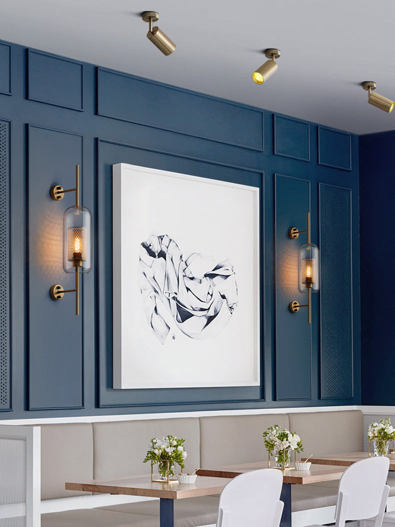 Chiswick Modern Glass Wall Light - Sleek LED Sconce for Living Room, Bedroom & Hallway - Energy Efficient Indoor Lighting Fixture