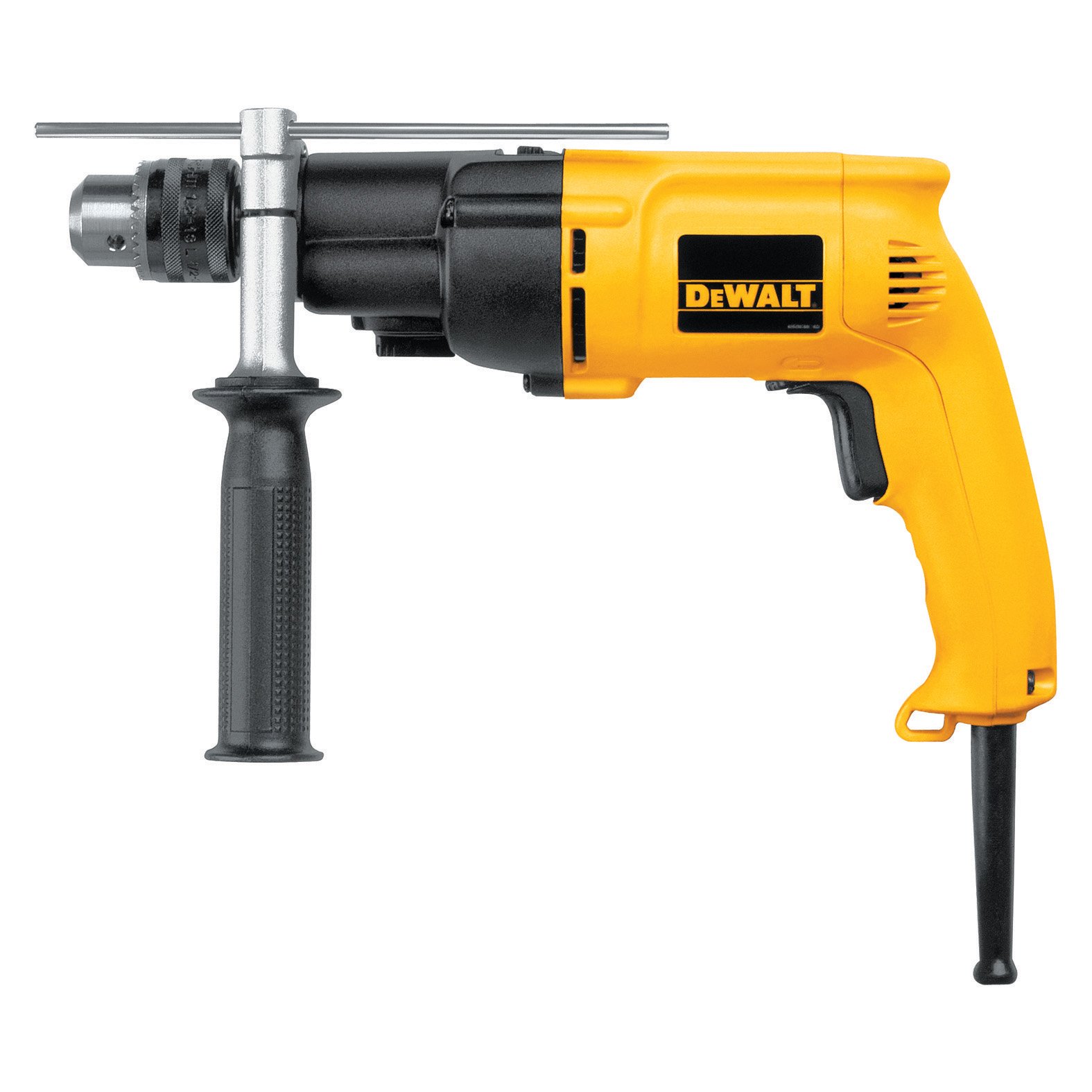 DEWALT 1/2-Inch 7.8-Amp Heavy Duty Hammer Drill with Dual Range (DW505) - Perfect for Construction, Woodworking & DIY Home Improvement Projects
