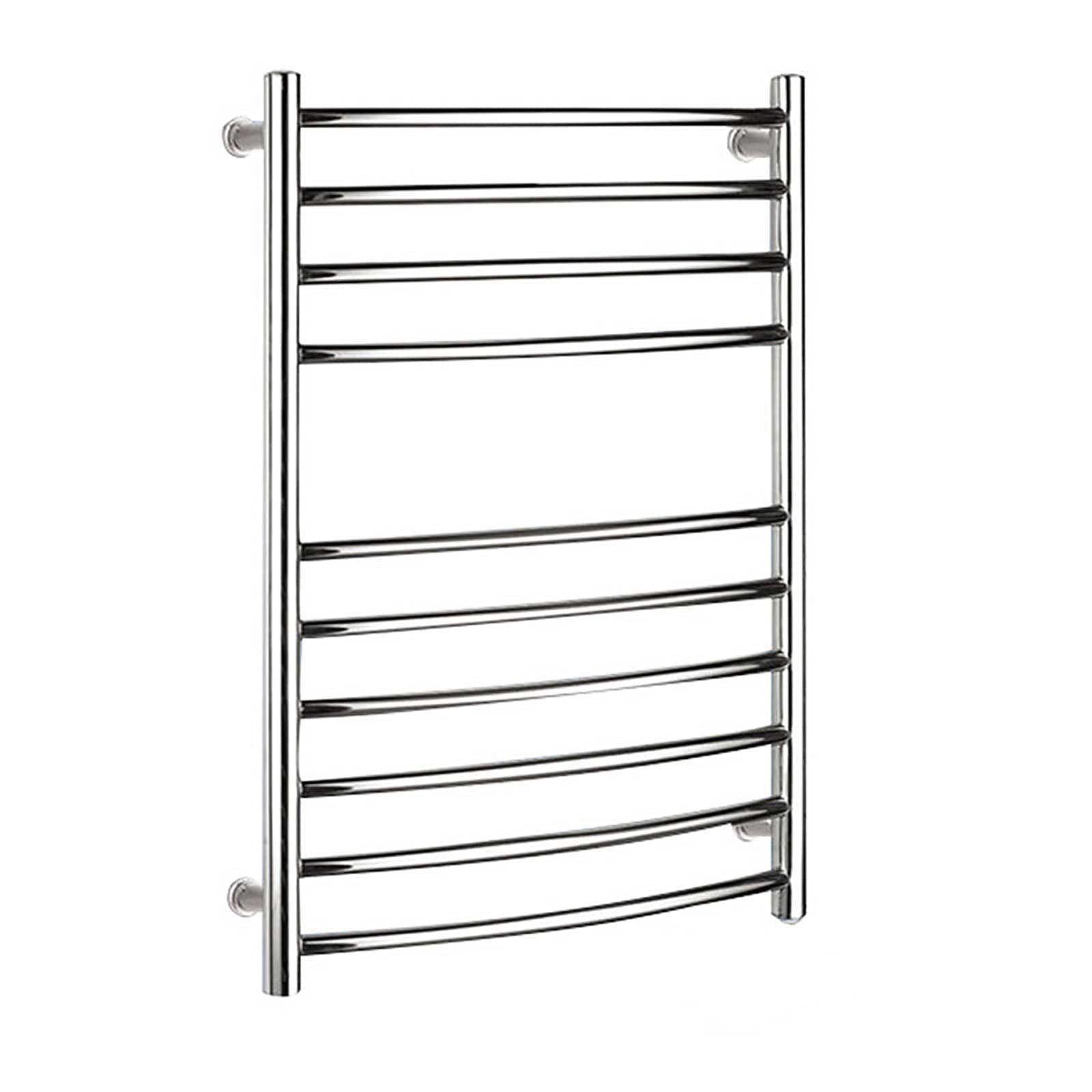 Premium Stainless Steel Electric Towel Warmer - Wall Mounted Heated Towel Rack with 10 Bars (52x75x12.5cm, Silver) | Fast Drying & Warm Towels for Bathroom, Spa & Luxury Home Use
