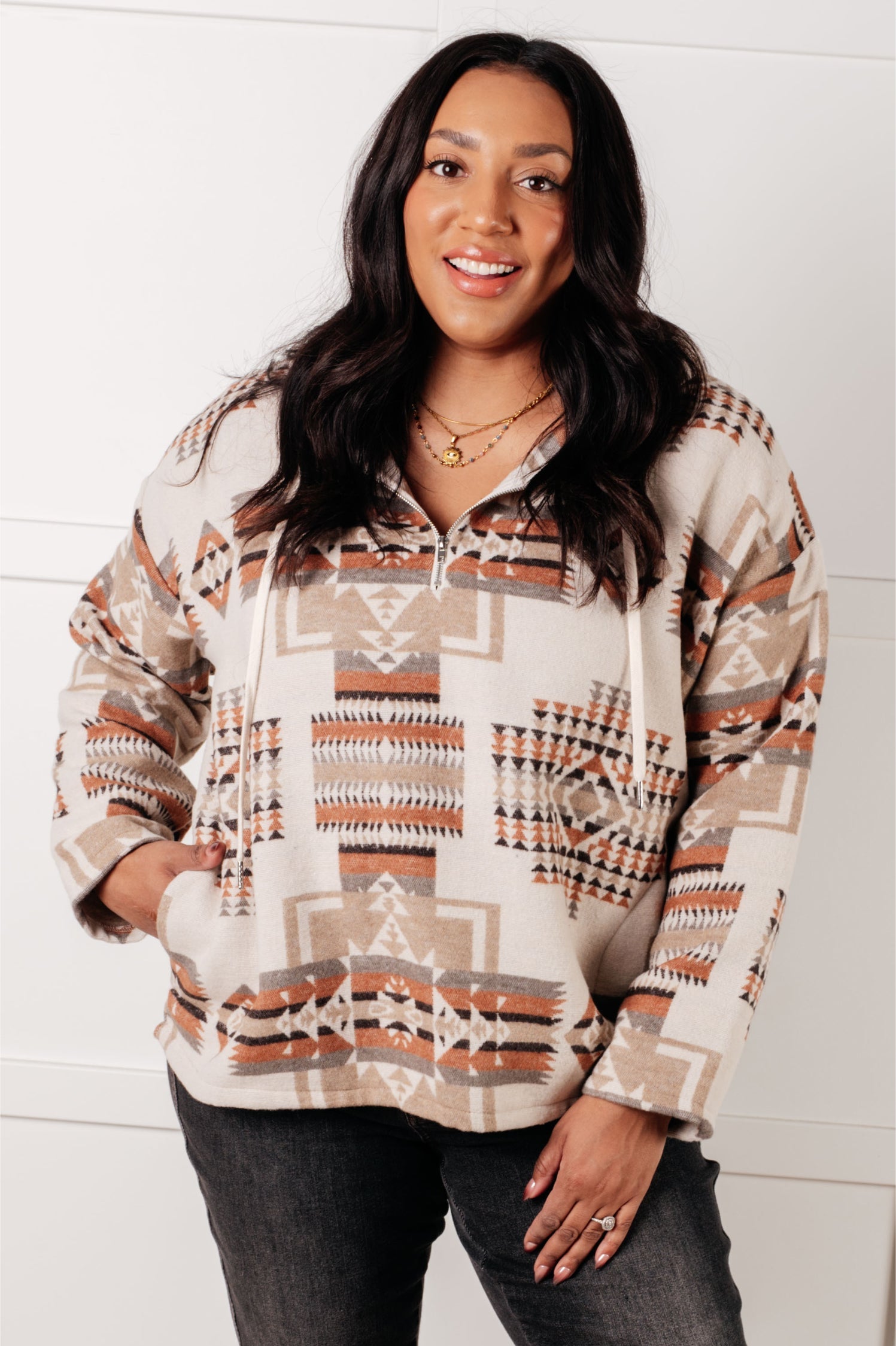 Just Going For It Aztec Hoodie - Stylish & Comfortable Pullover for Men & Women | Perfect for Casual Wear, Street Fashion & Outdoor Activities