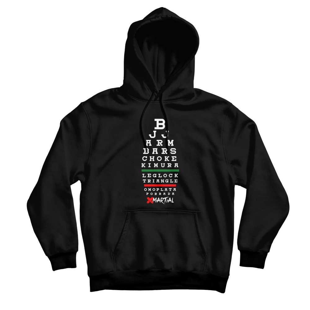 Premium BJJ Hoodie for Jiu Jitsu Training - Brazilian Jiu Jitsu Chart Design - Perfect for MMA, Grappling & Gym Workouts