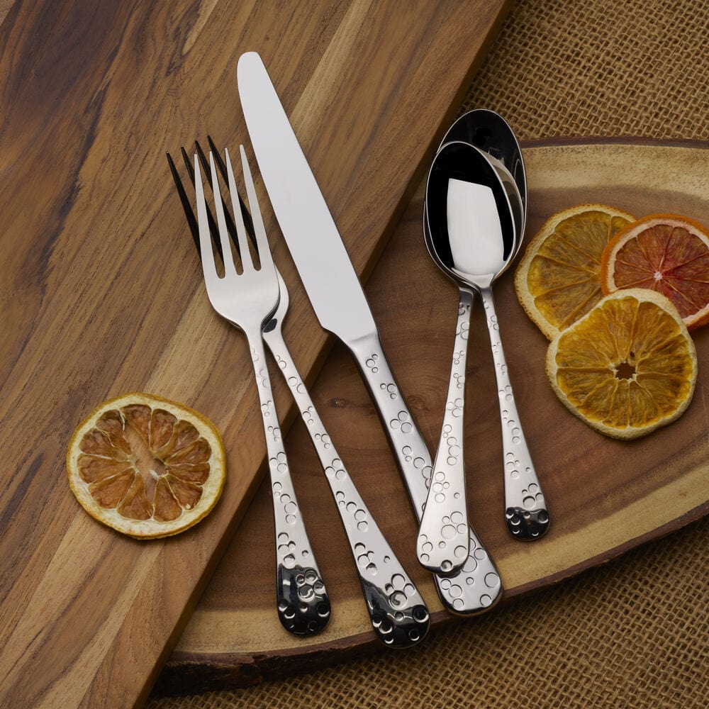 Premium Naya 20-Piece Stainless Steel Flatware Set - Service for 4 - Elegant Silverware for Dining, Kitchen & Entertaining - Dishwasher Safe Cutlery Set for Everyday Use & Special Occasions