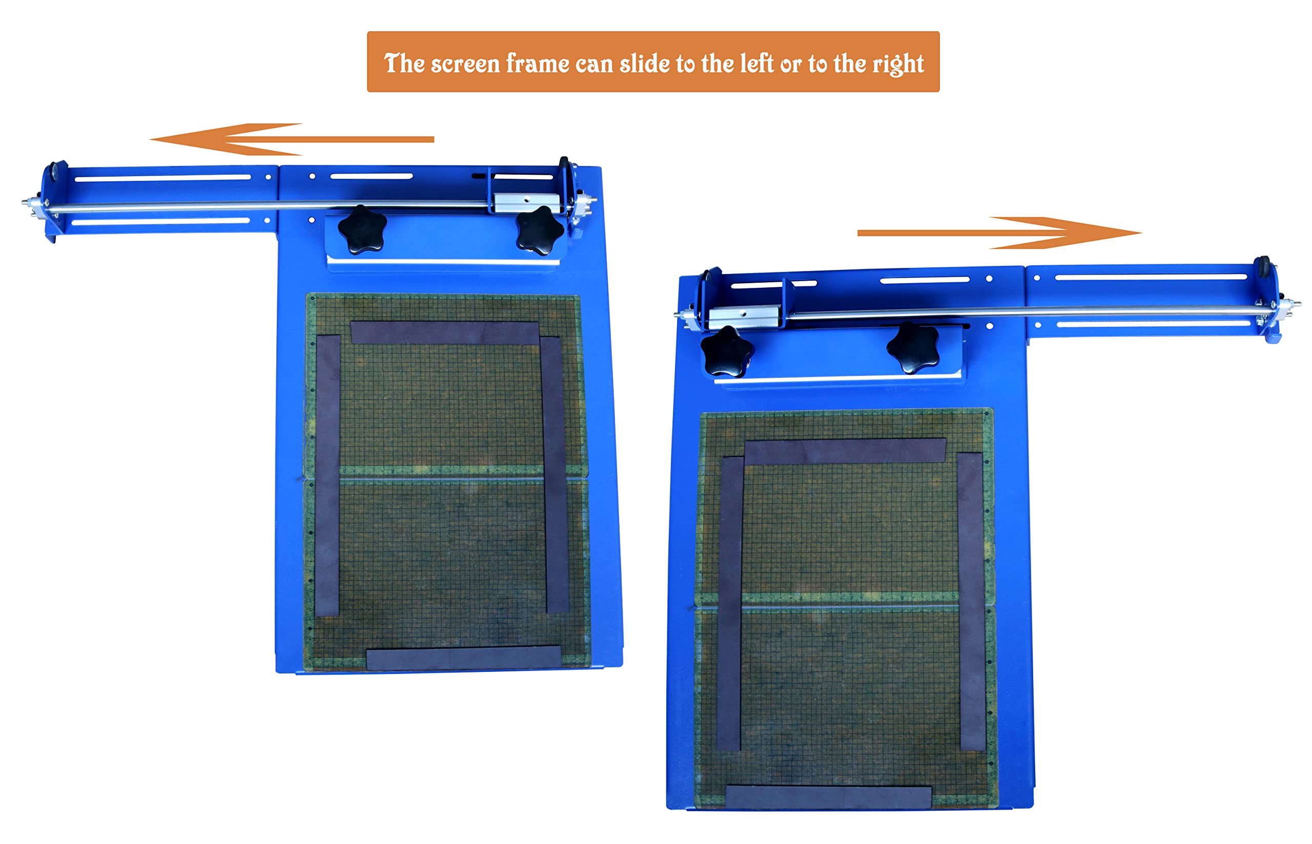 TECHTONGDA Single Color Screen Printing Machine - 14×16.5inch Sliding Screen Silk Screen Press for DIY T-Shirt Printing | Perfect for Home Businesses, Custom Apparel & Craft Projects