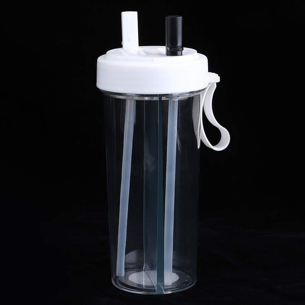 600ml Dual Use Water Bottle with Straw - Insulated Stainless Steel Sports Water Cup for Gym, Hiking, Camping & Travel (White) - Keep Hydrated at Home, Office or Outdoor Adventures