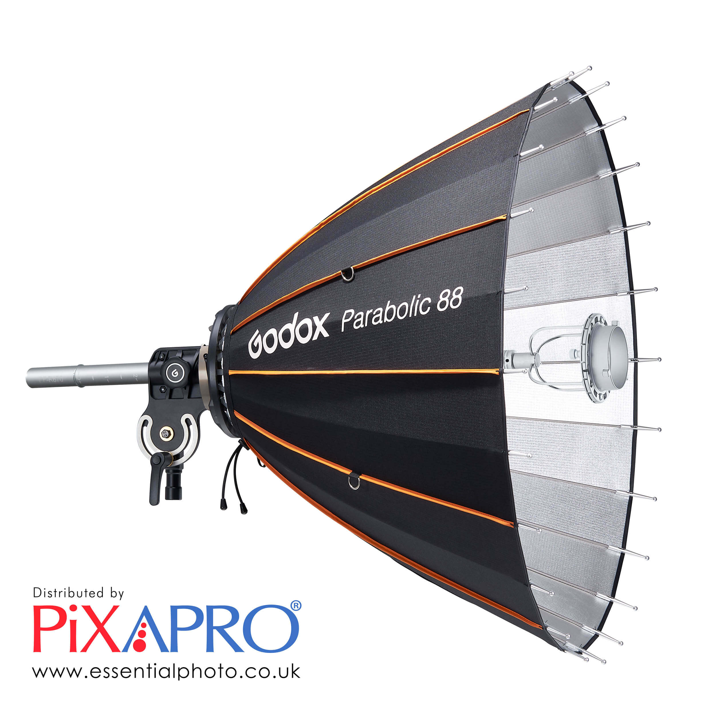 P88 Multi-Purpose Deep Parabolic Softbox Lighting Kit with Reflection System - Professional Studio Light Modifier for Photography & Videography (Perfect for Portraits, Product Shoots, and YouTube Videos)